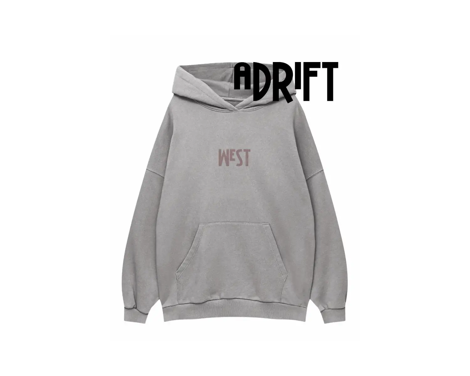 Unisex West Özel Tasarım Swearshirt Hoodie Beyaz
