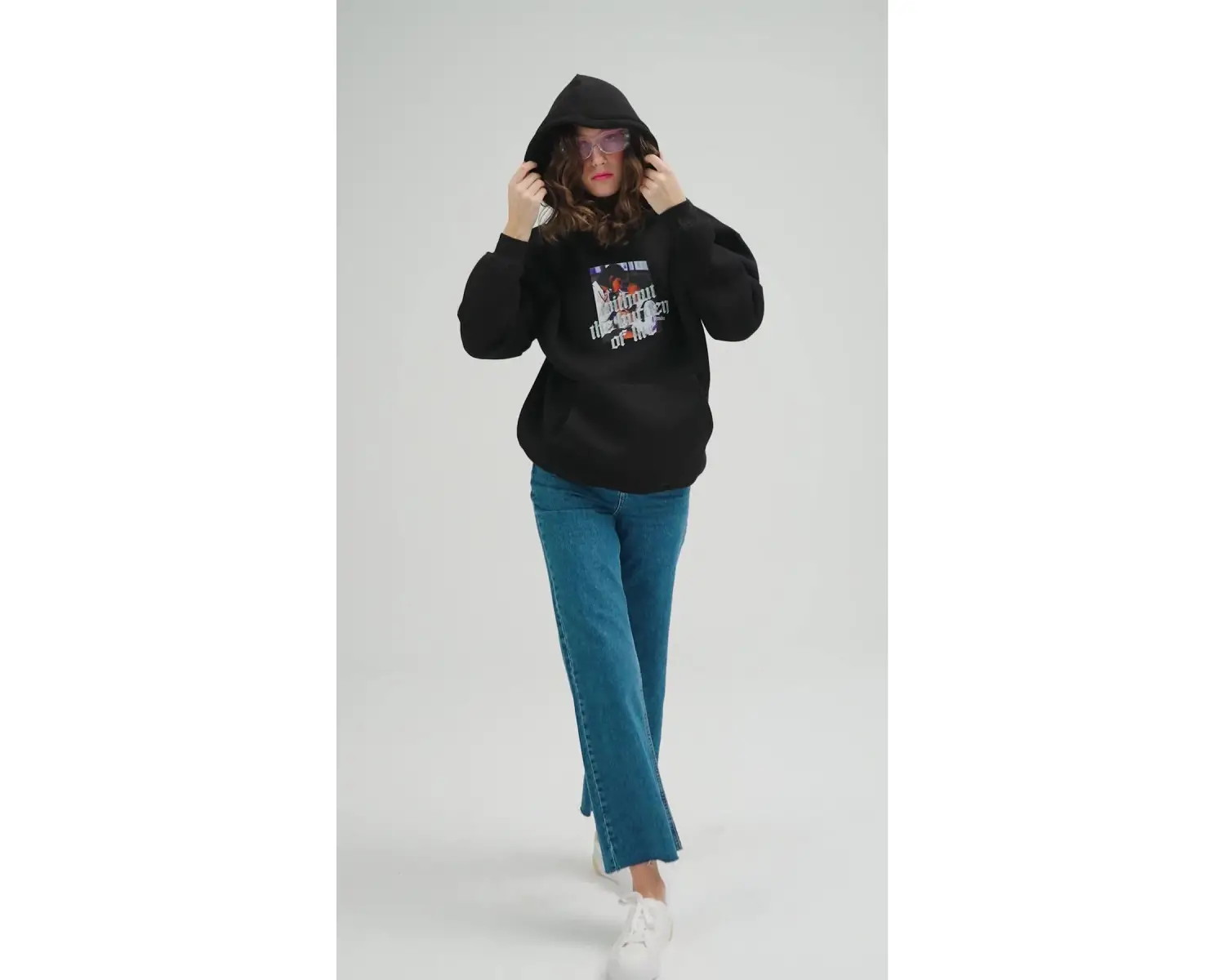 Unisex Without The Burden Sweatshirt Hoodie Siyah