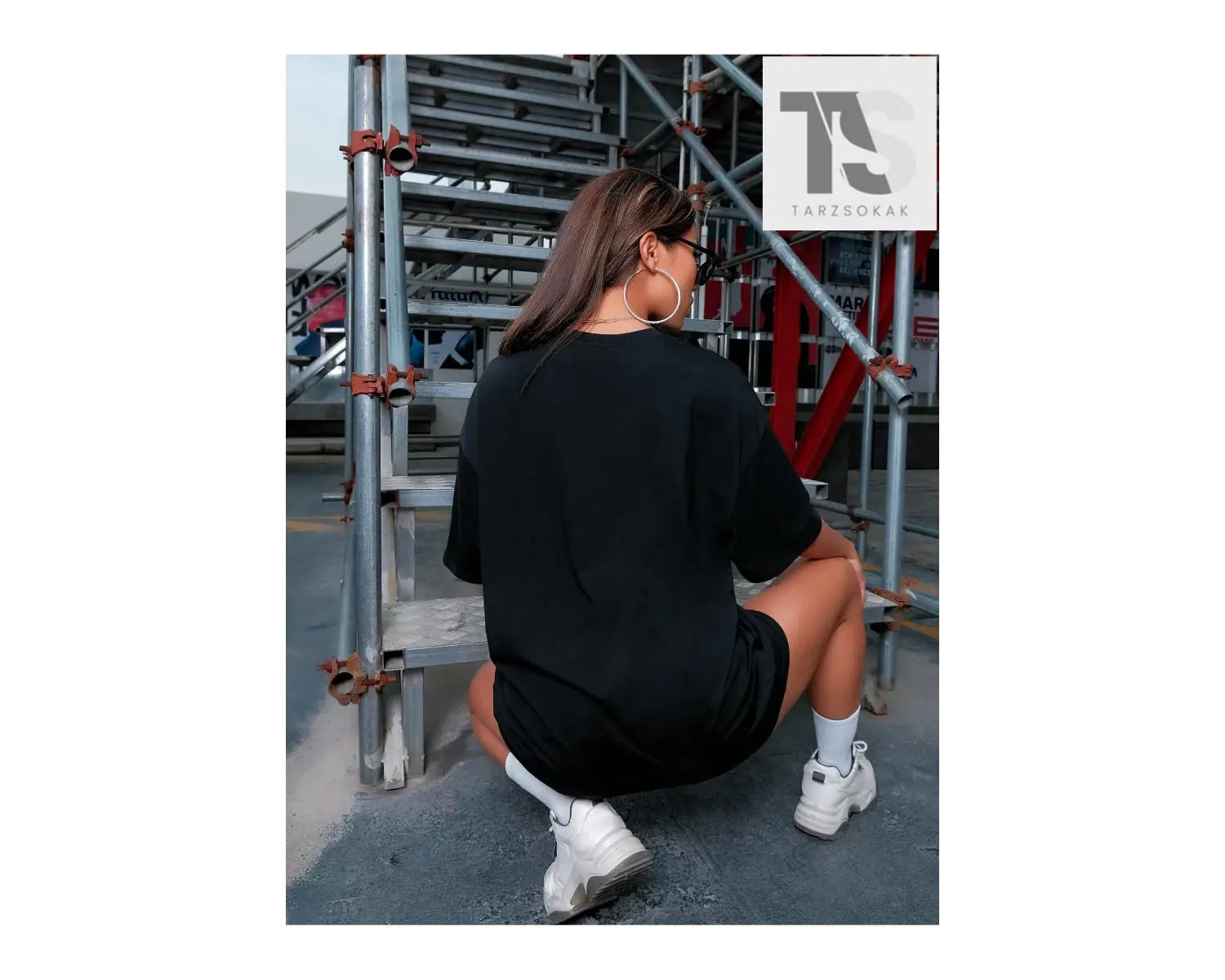 Unity Body Grafik Düşük Omuz Oversize Tişört