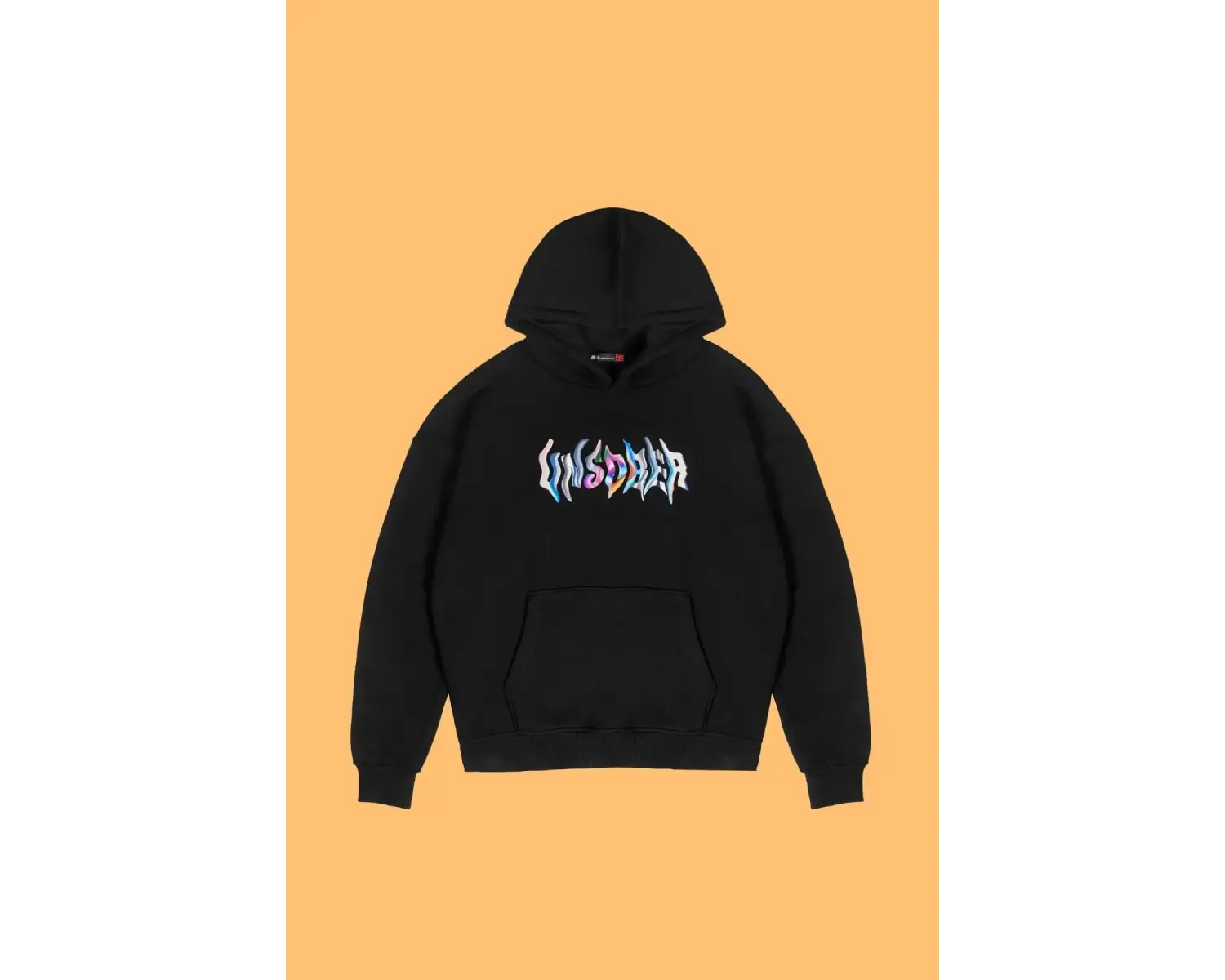 Unsober Baskılı Oversize Unisex Siyah