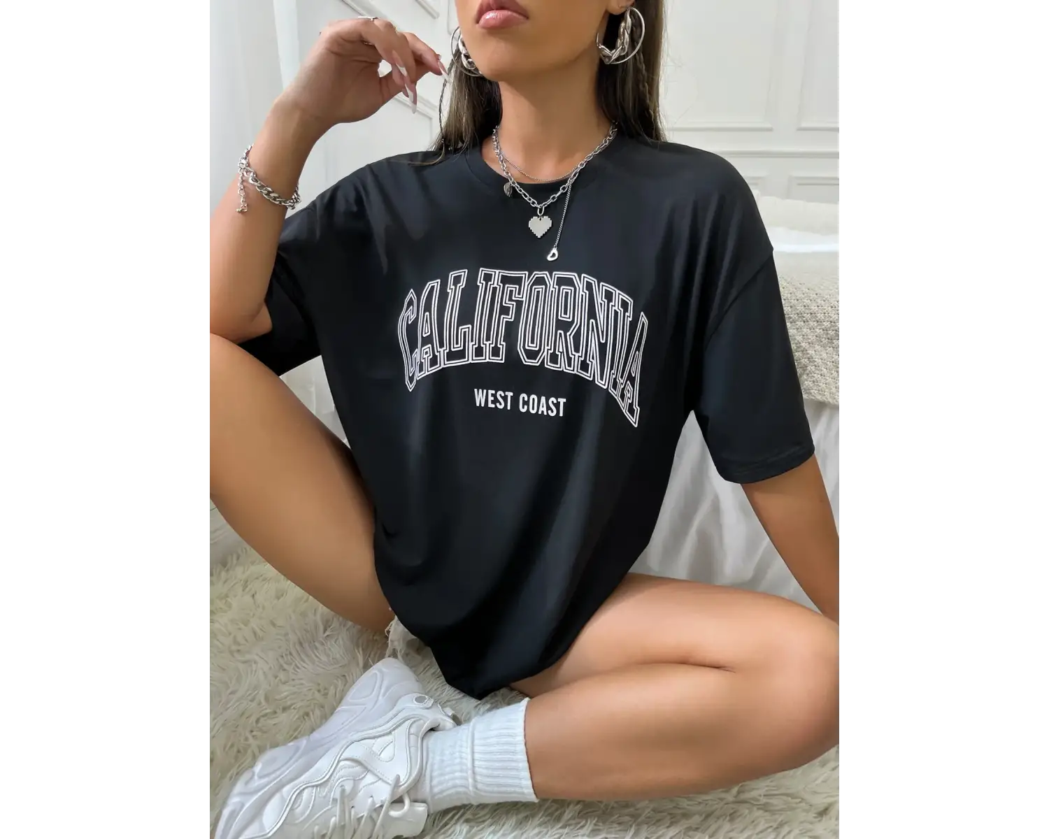 Urban Pop Graphic Kadın Tişört KoleksiyonuKod 5091