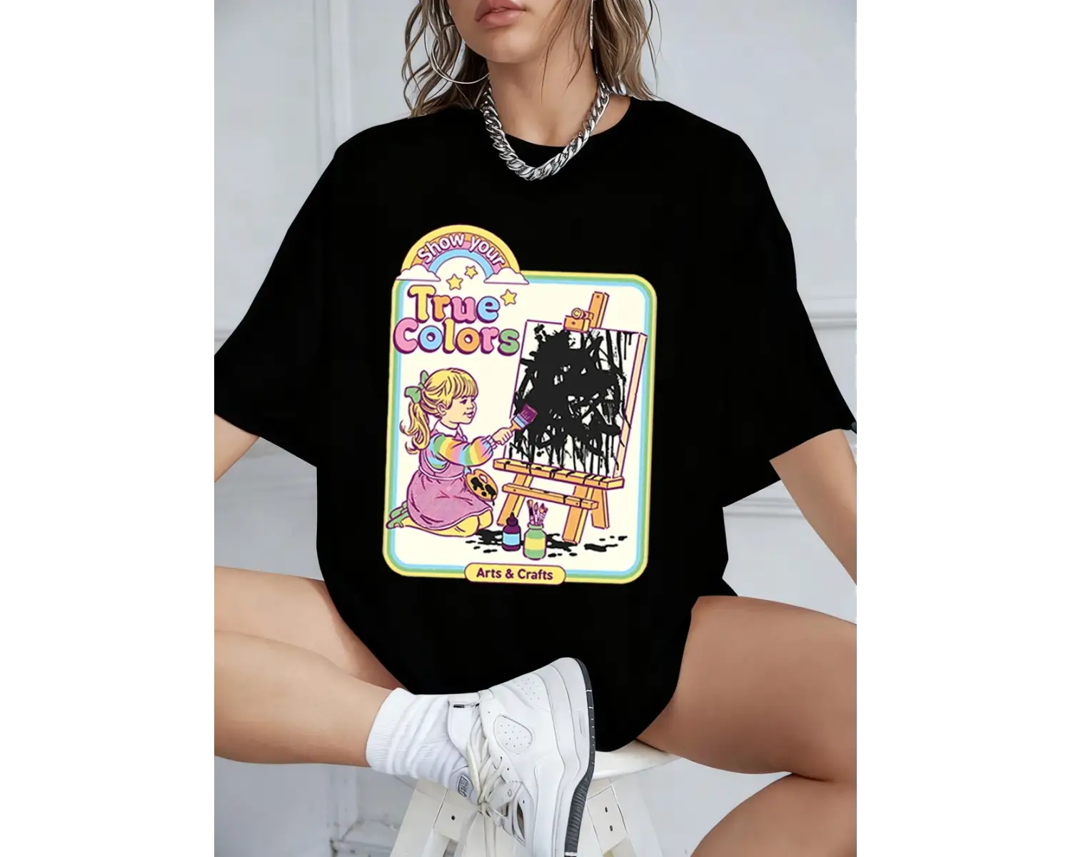 Urban Pop Graphic Kadın Tişört KoleksiyonuKod 5123