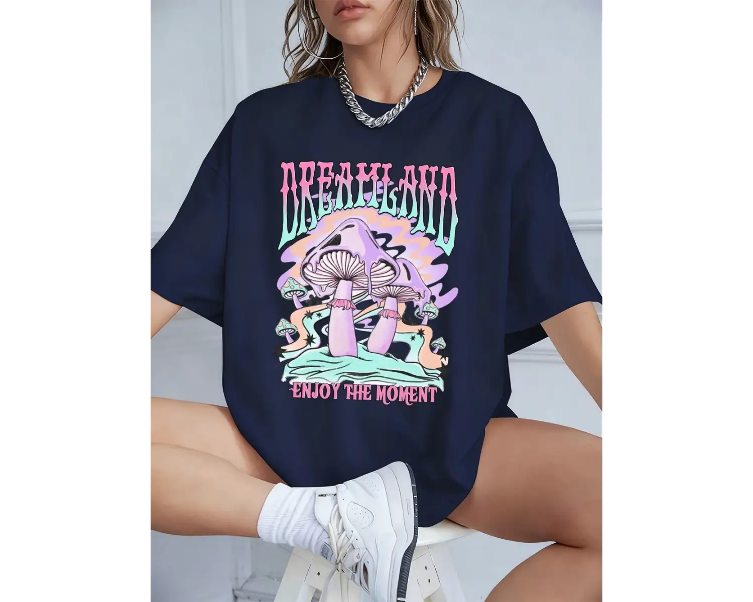 Urban Pop Graphic Kadın Tişört KoleksiyonuKod 5135