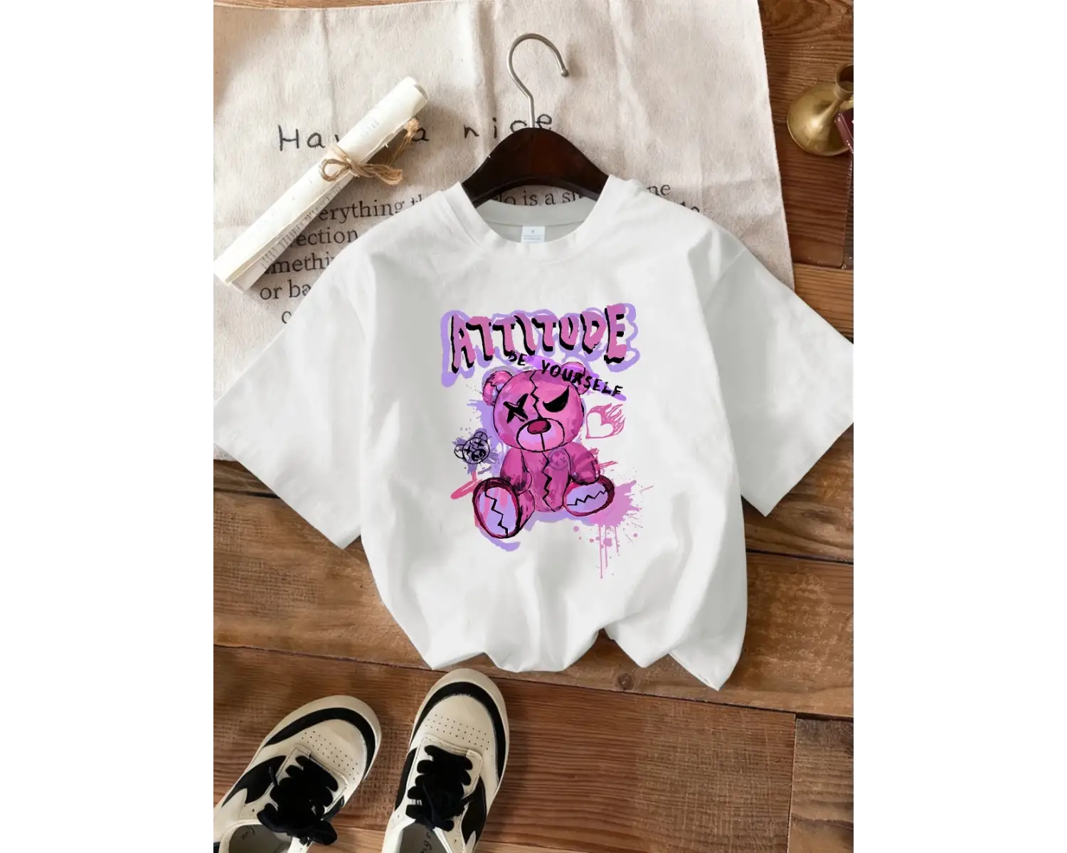 Urban Pop Graphic Kadın Tişört KoleksiyonuKod 5513