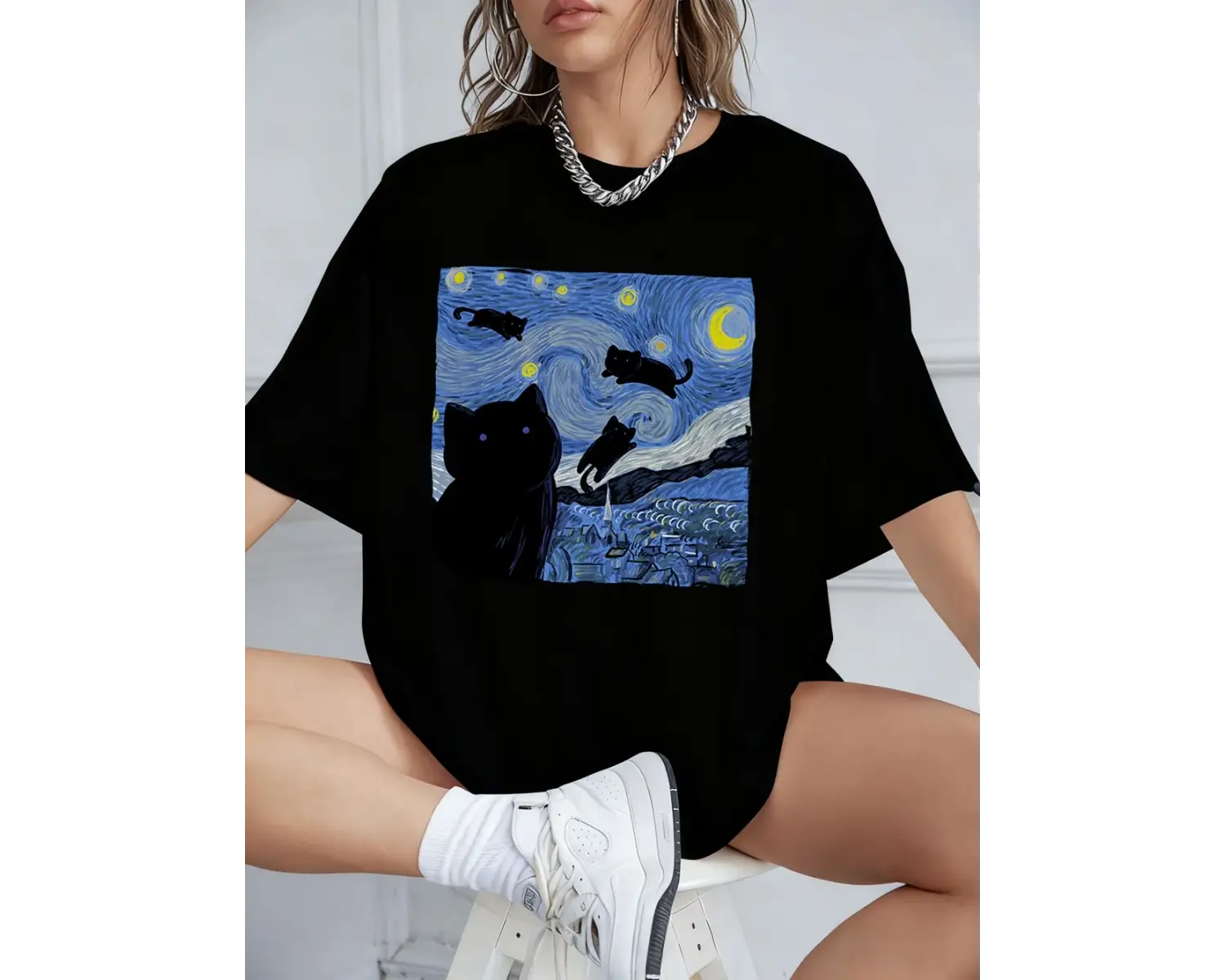 Urban Pop Graphic Kadın Tişört KoleksiyonuKod 5574