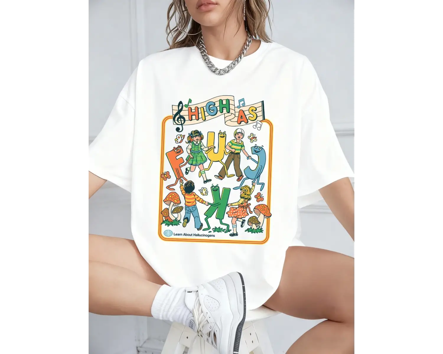 Urban Pop Graphic Kadın Tişört KoleksiyonuKod 5575