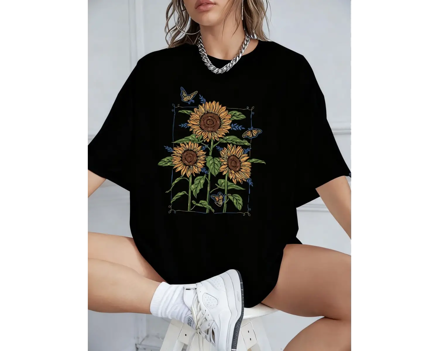 Urban Pop Graphic Kadın Tişört KoleksiyonuKod 5576