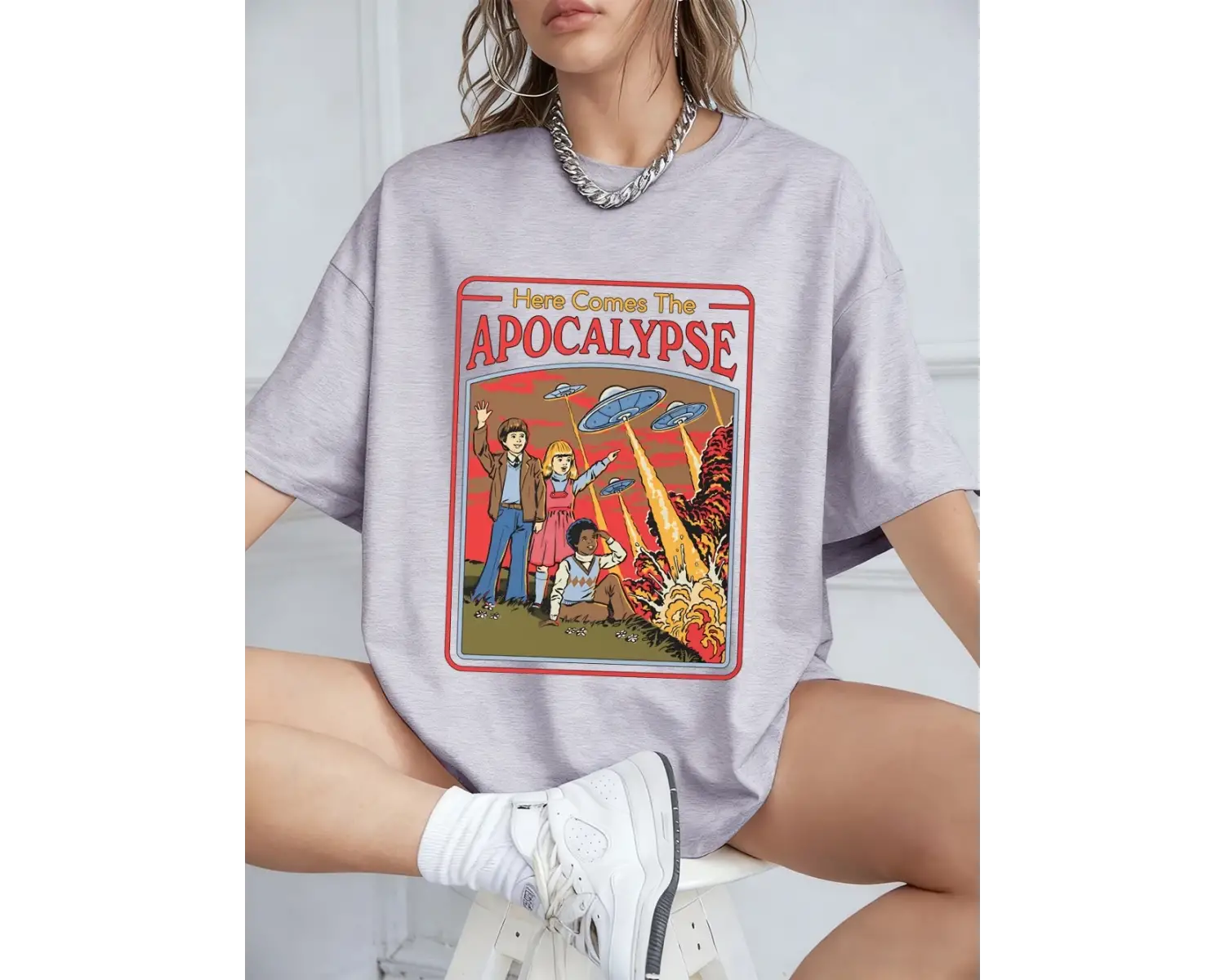 Urban Pop Graphic Kadın Tişört KoleksiyonuKod 5579