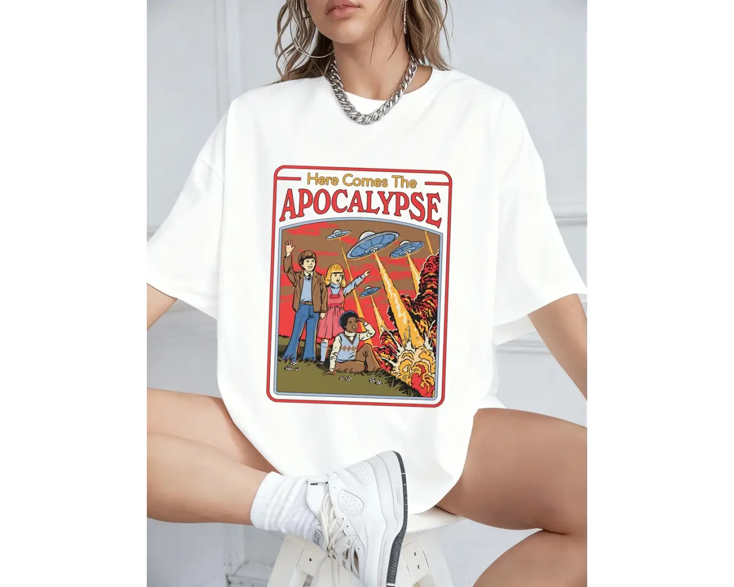Urban Pop Graphic Kadın Tişört KoleksiyonuKod 5579