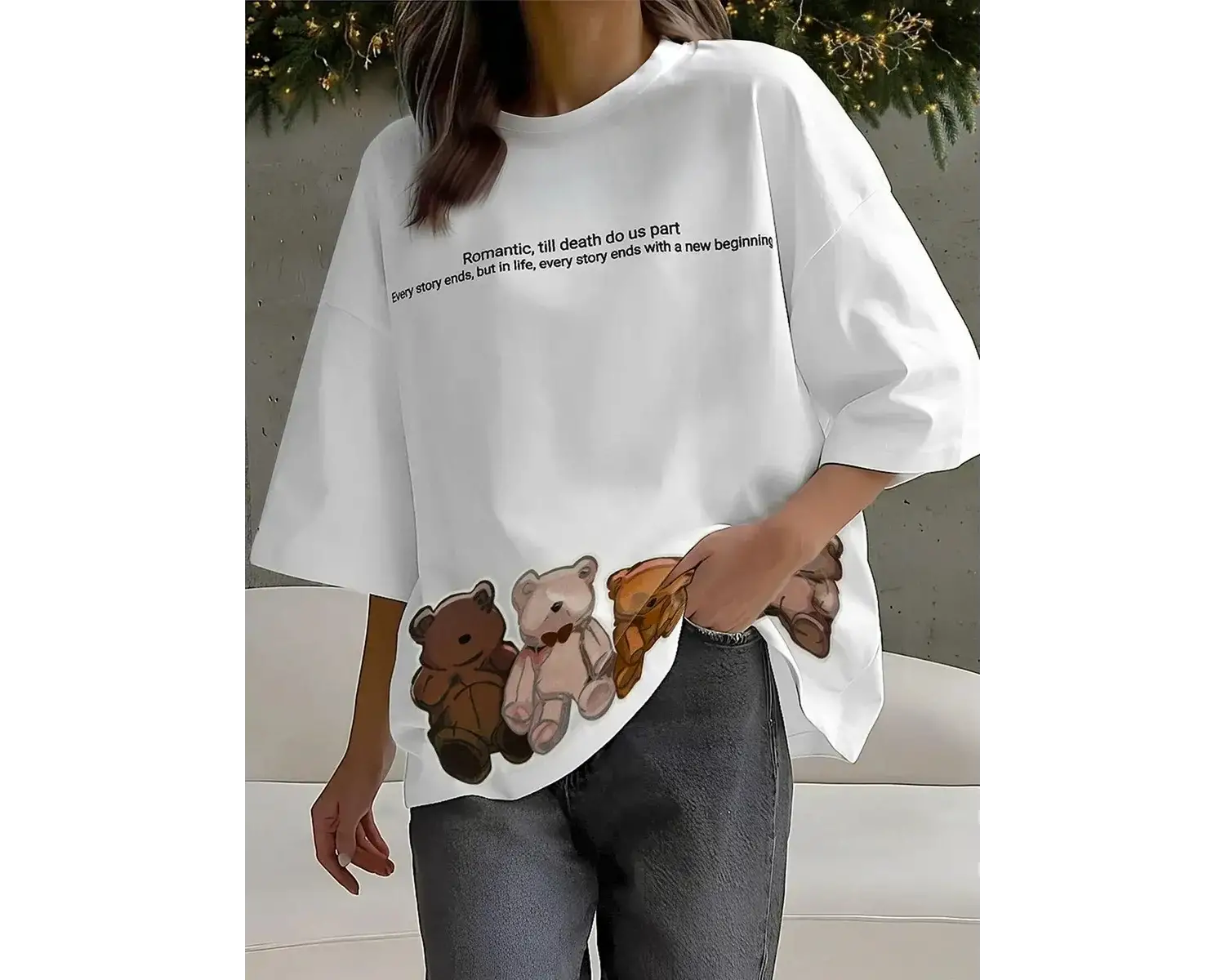 Urban Pop Graphic Kadın Tişört KoleksiyonuKod 5583