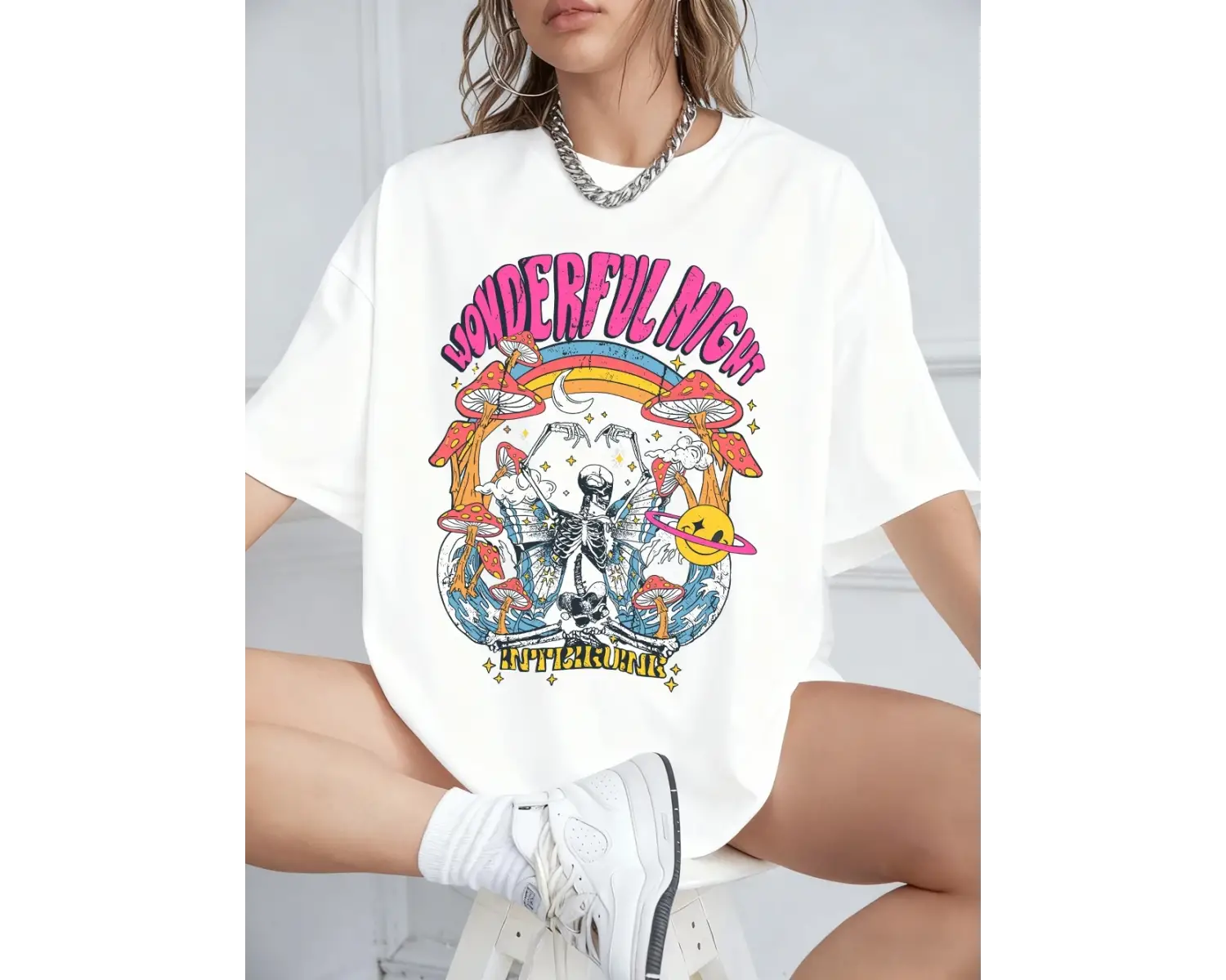 Urban Pop Graphic Kadın Tişört KoleksiyonuKod 5594