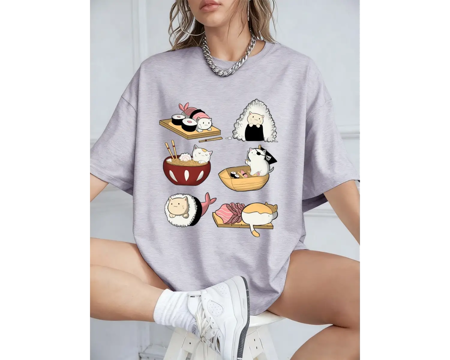 Urban Pop Graphic Kadın Tişört KoleksiyonuKod 5596