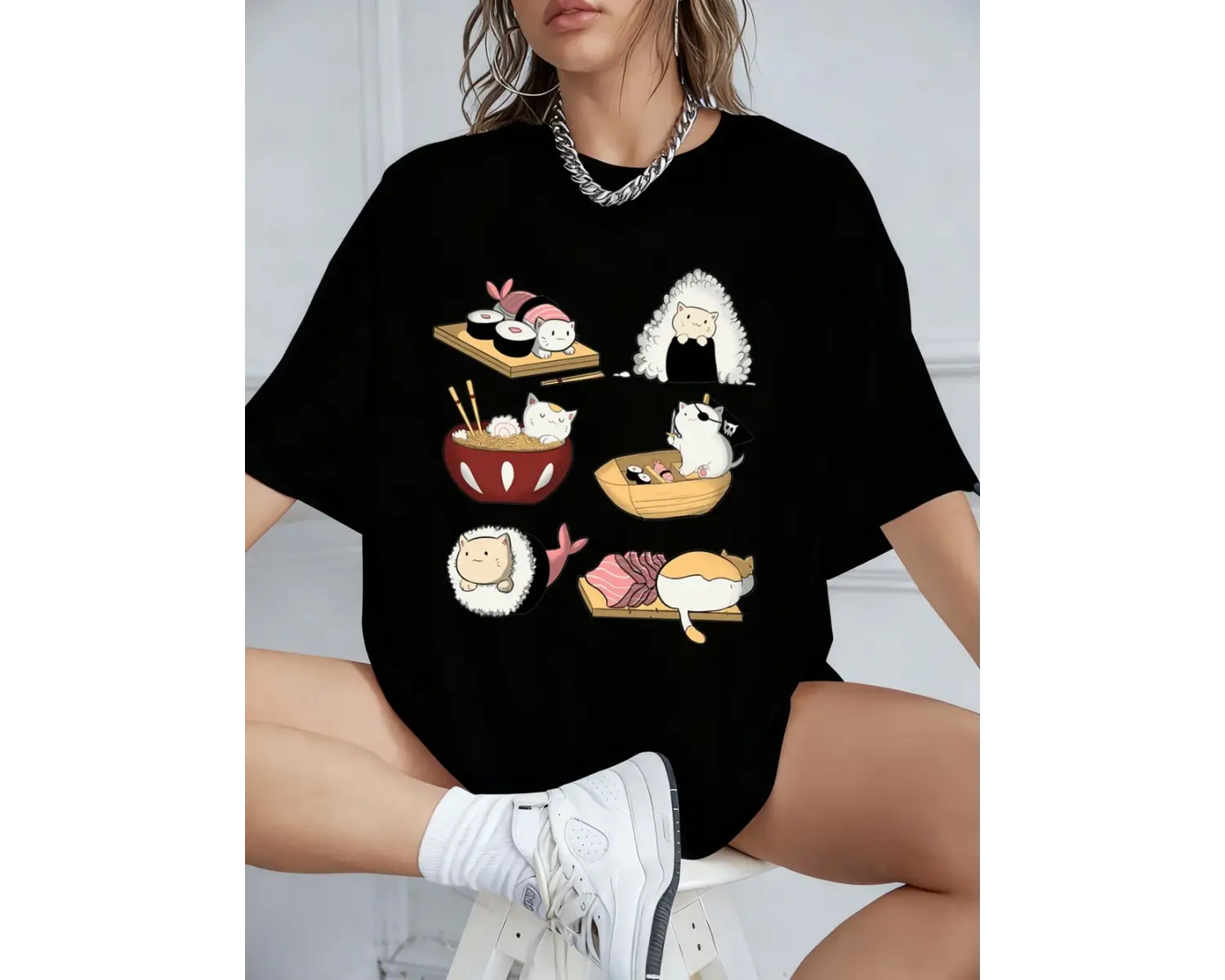 Urban Pop Graphic Kadın Tişört KoleksiyonuKod 5596