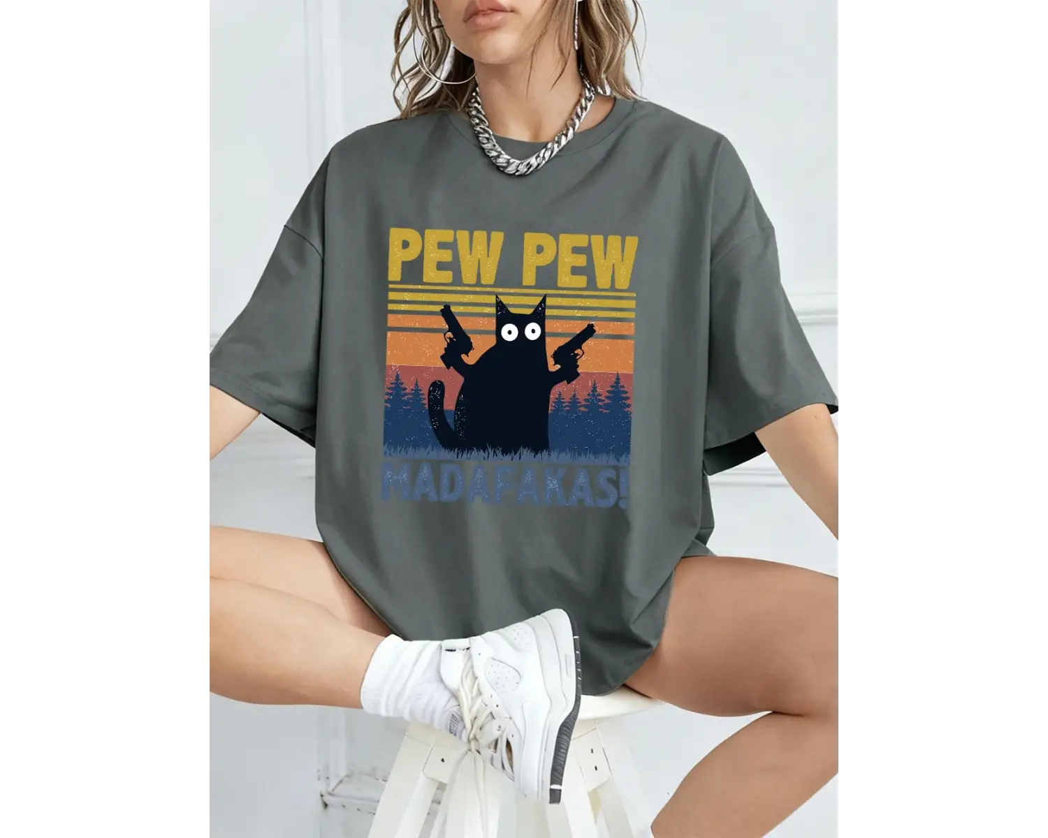 Urban Pop Graphic Kadın Tişört KoleksiyonuKod 5606