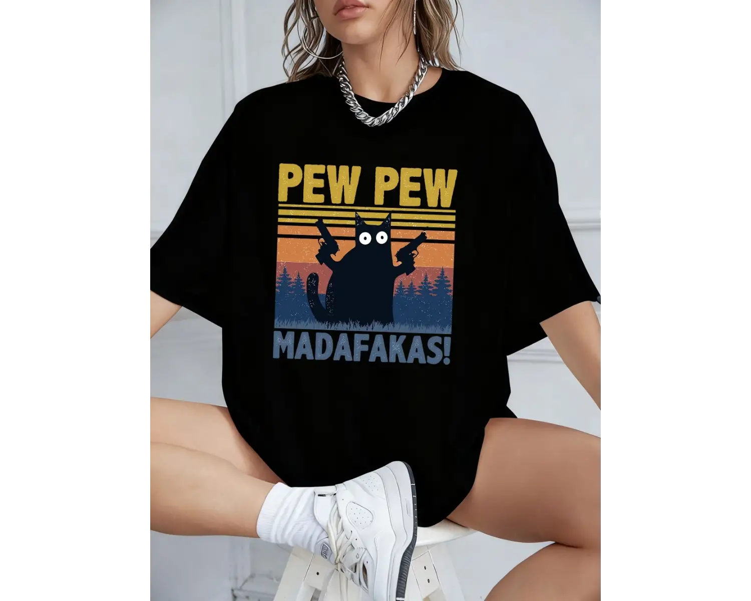 Urban Pop Graphic Kadın Tişört KoleksiyonuKod 5606