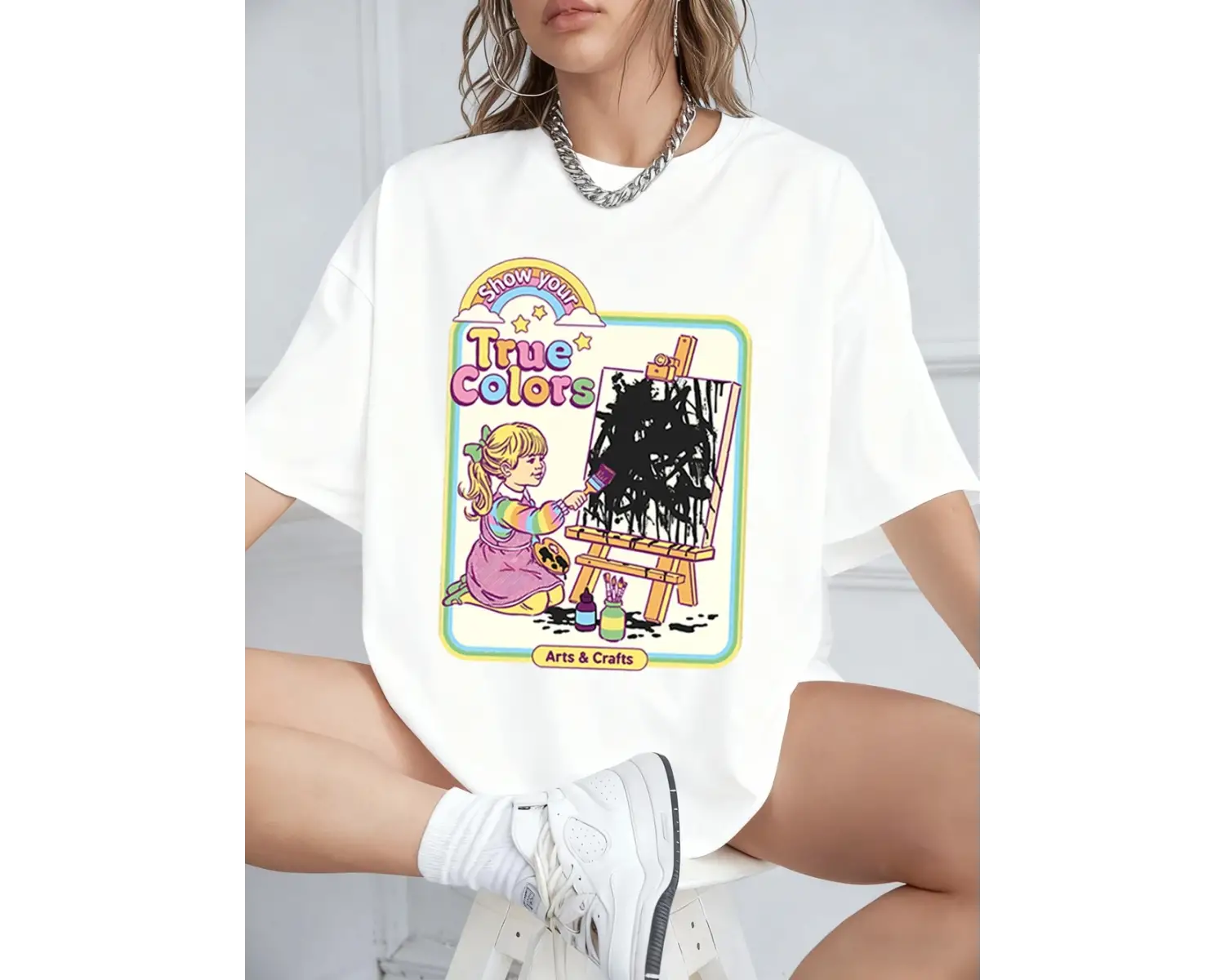 Urban Pop Graphic Kadın Tişört KoleksiyonuKod 5609