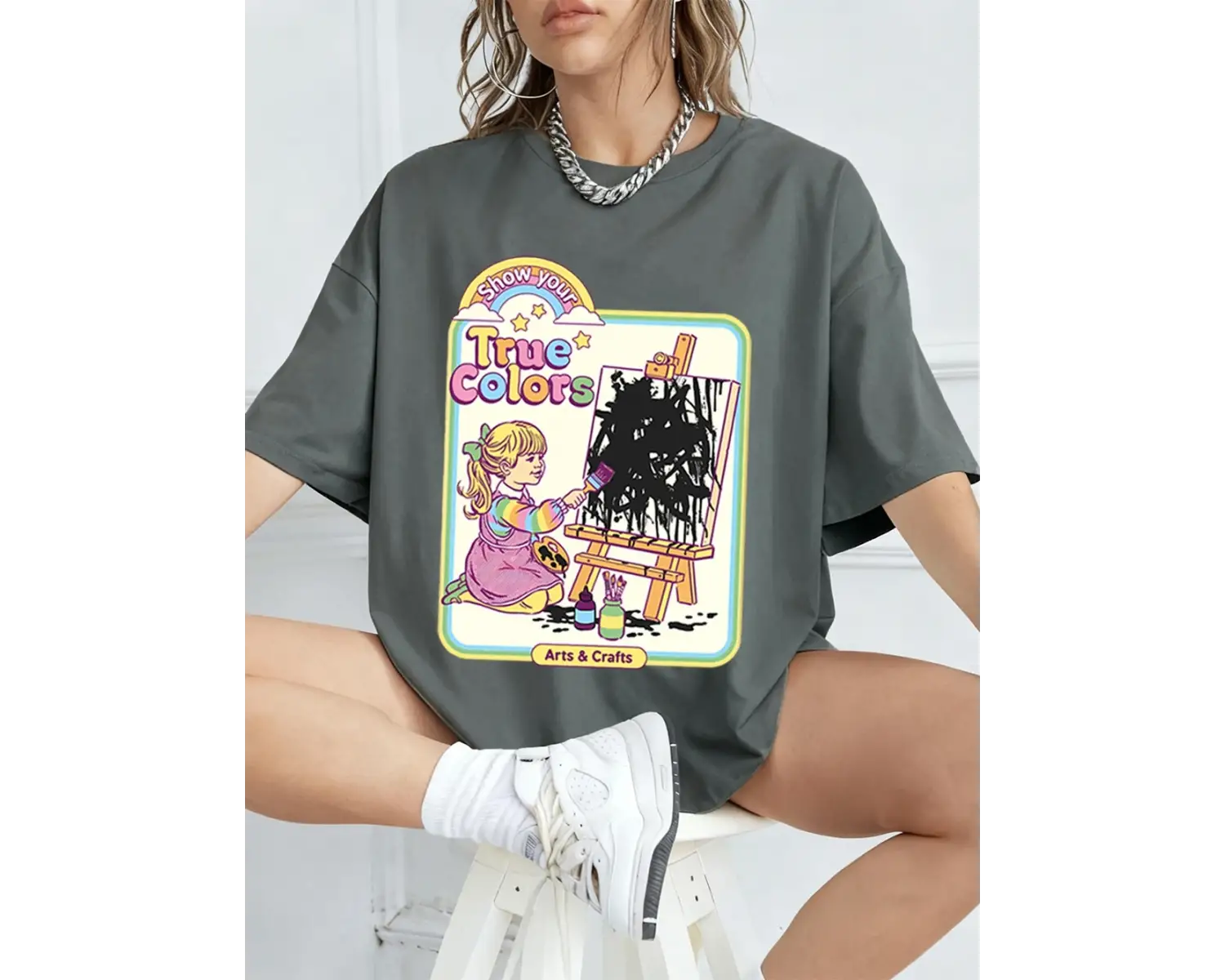 Urban Pop Graphic Kadın Tişört KoleksiyonuKod 5609