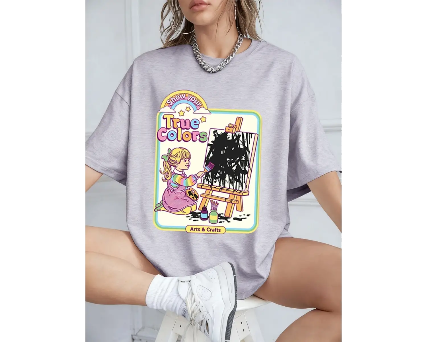 Urban Pop Graphic Kadın Tişört KoleksiyonuKod 5609