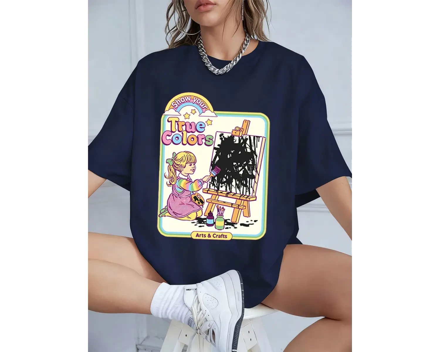 Urban Pop Graphic Kadın Tişört KoleksiyonuKod 5609