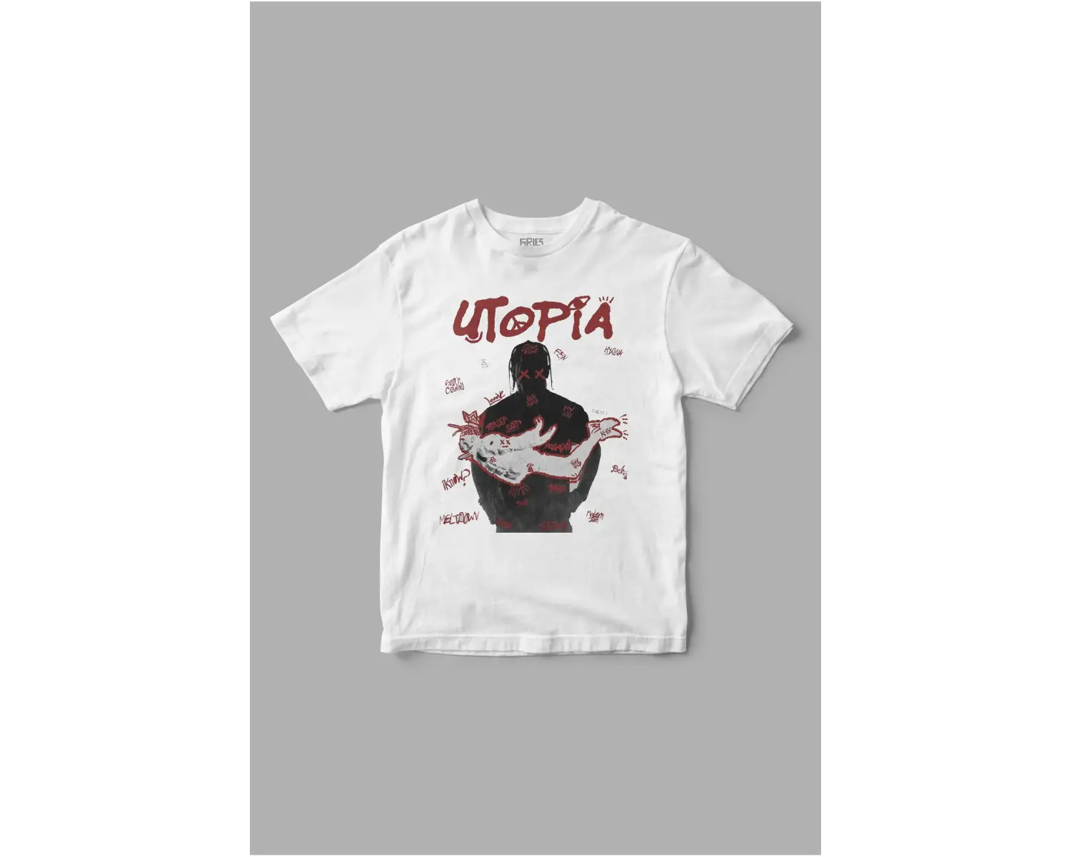 Utopia Travis Scott Baskılı Tişört