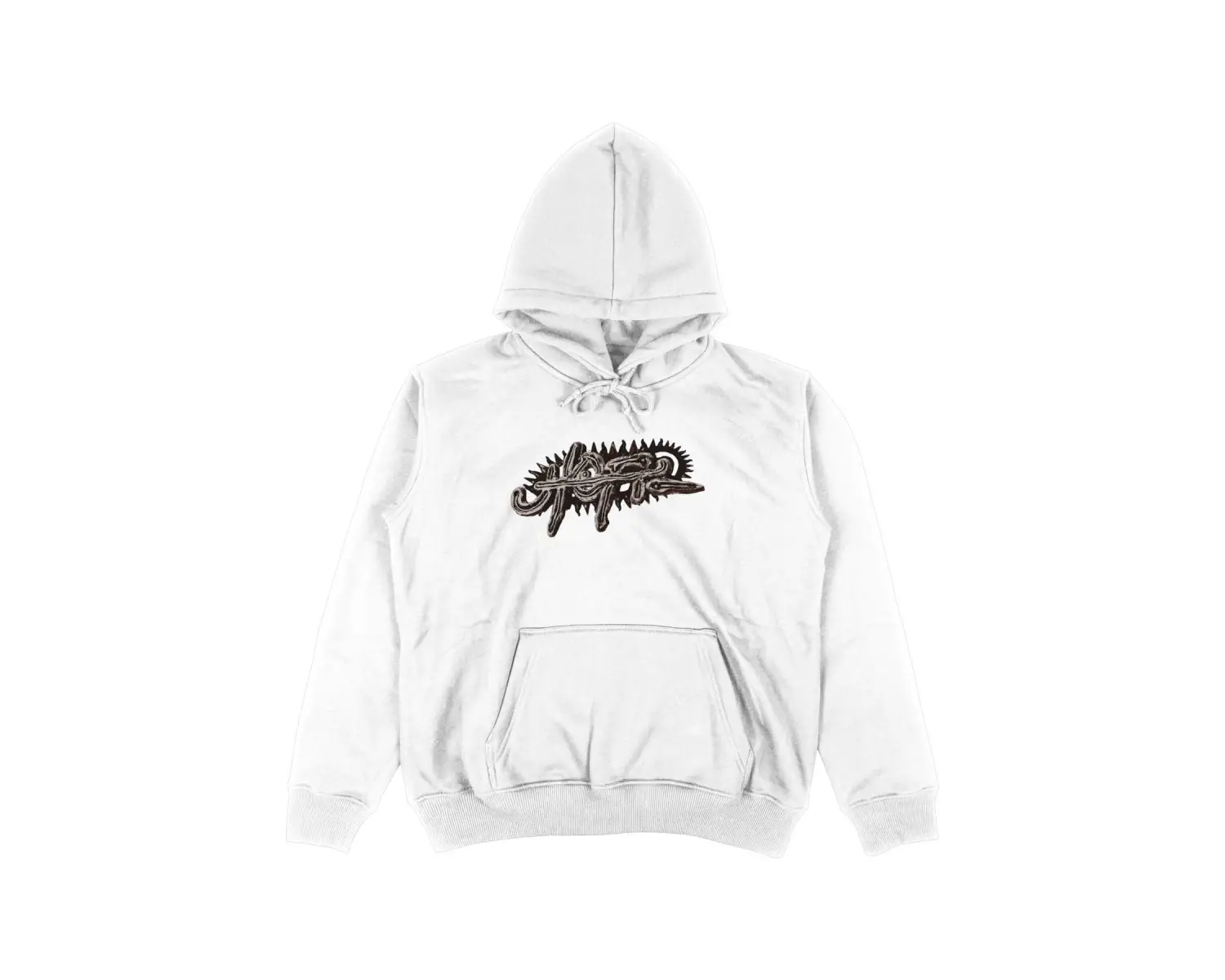 Utopia Travis Scott Oversize Unisex Kapüşonlu Sweatshirt Hoodie Beyaz
