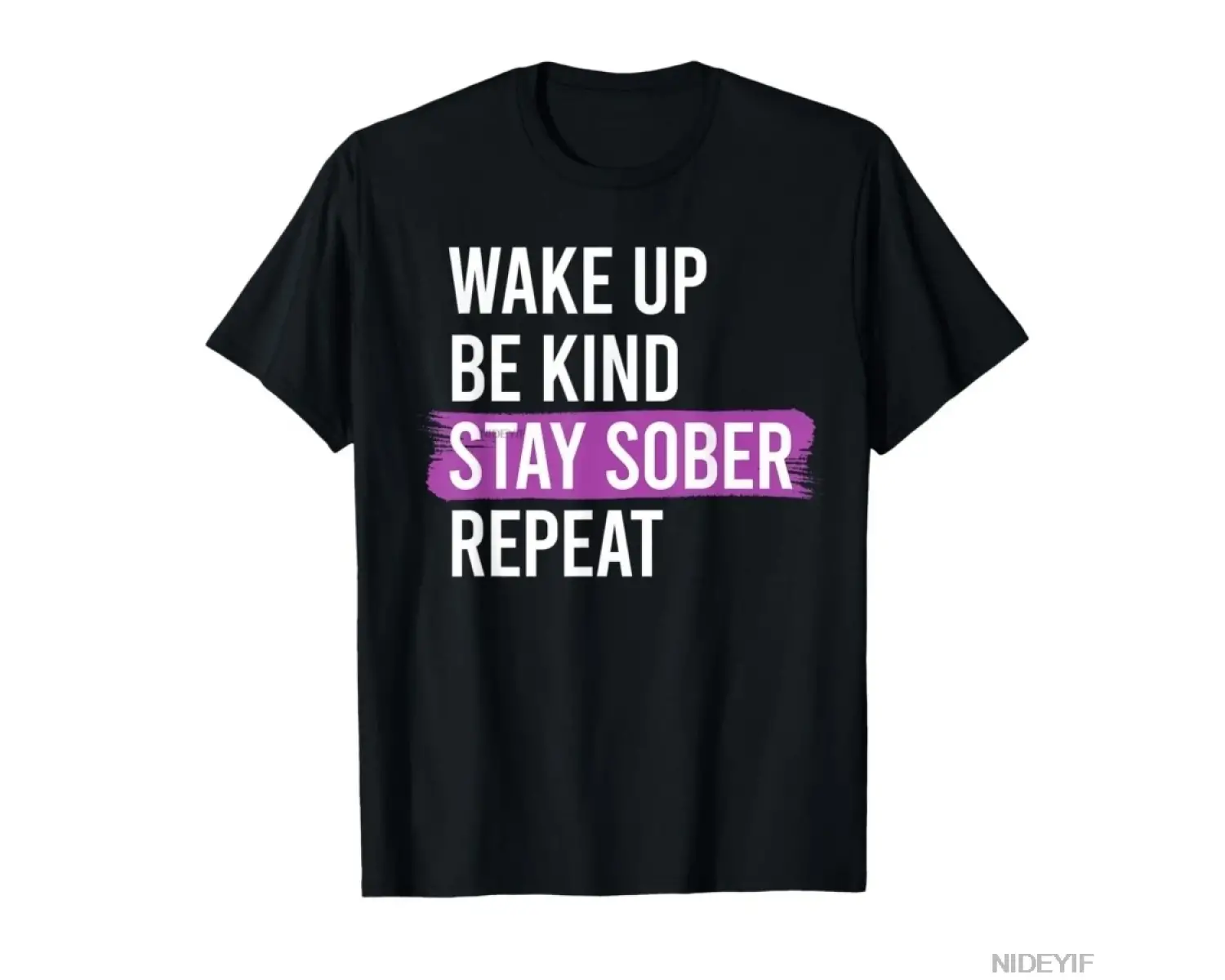 Uyanın Nazik Olun Ayık Kalın Tekrarlayın Kutlayın Ayakta Duruşu Meme Tişörtü Erkekler Kadınla