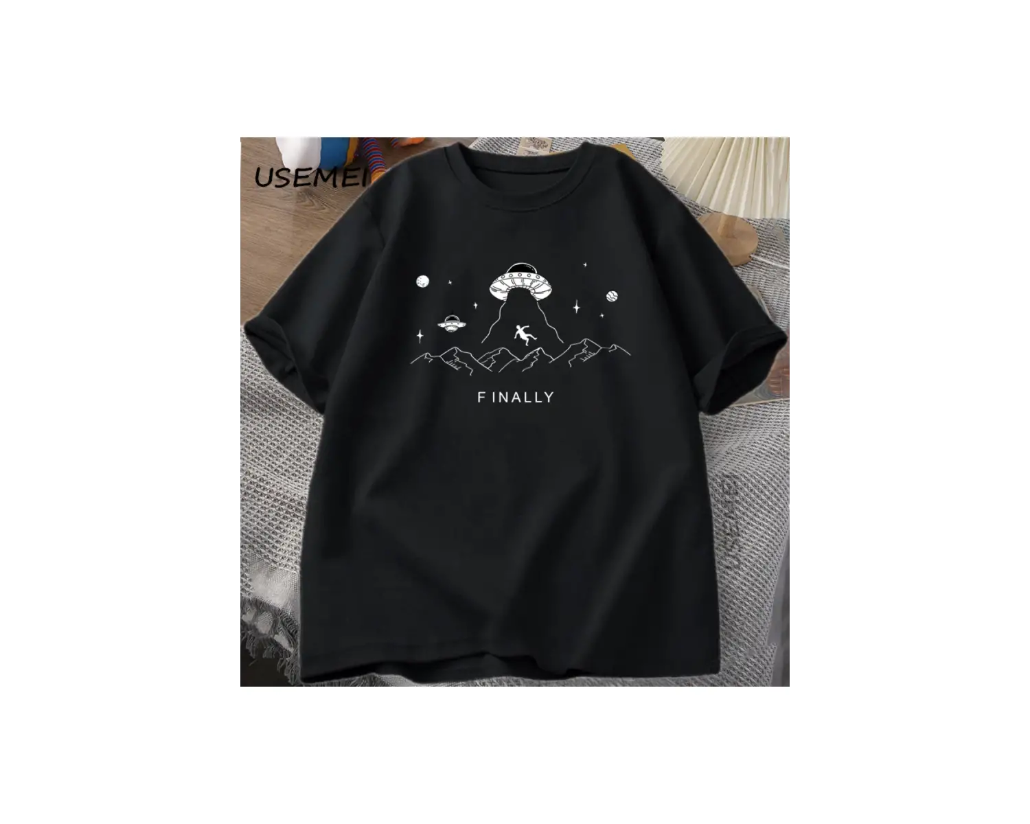 Uzaylı Kaçırma Nihayet T Shirt UFO Komik Uzay Tshirt Harajuku Pamuk Tee Unisex Giyim Büyük Bo 2829