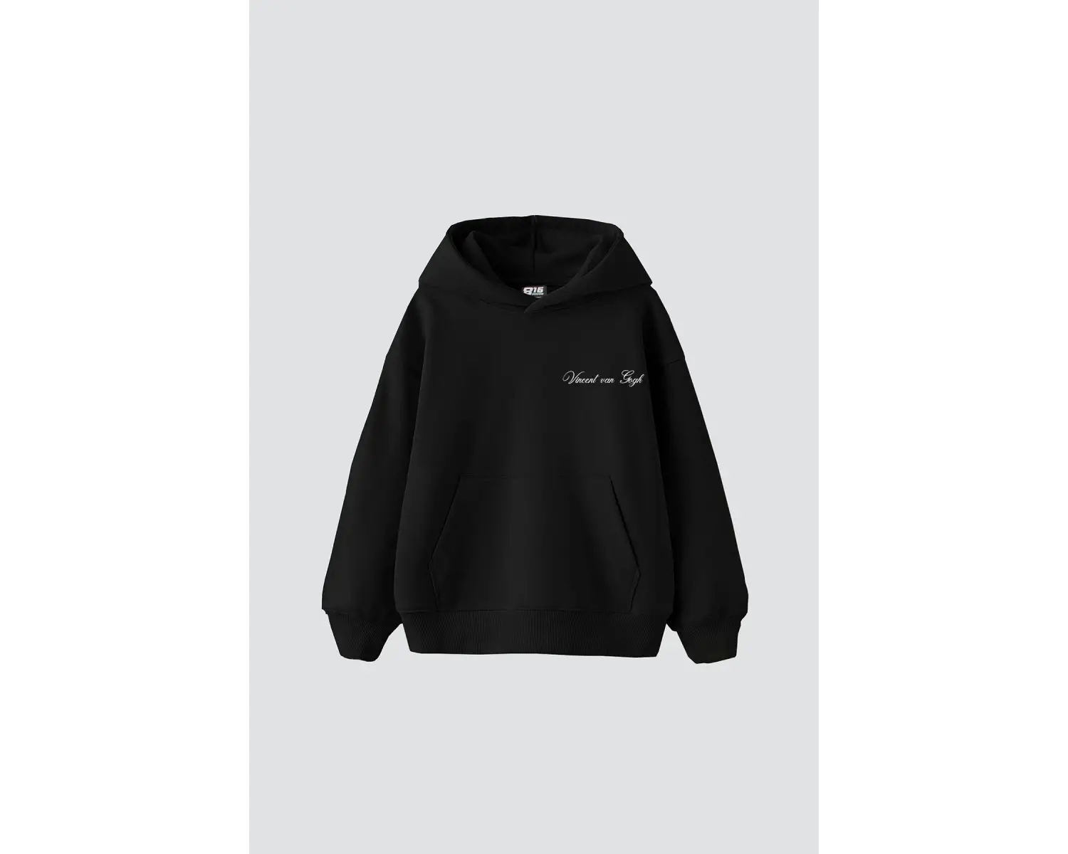 V. Van Gogh Roses Baskılı Oversize Unisex Siyah