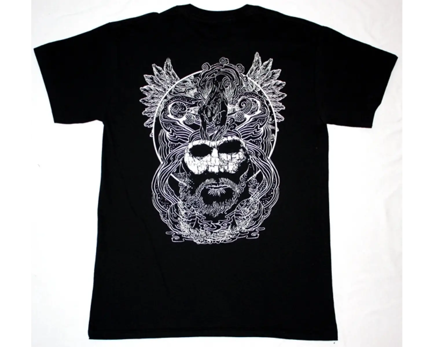 VADER LOGO NEW WHITE T-SHIRT ÖN VE ARAKA BASKILI