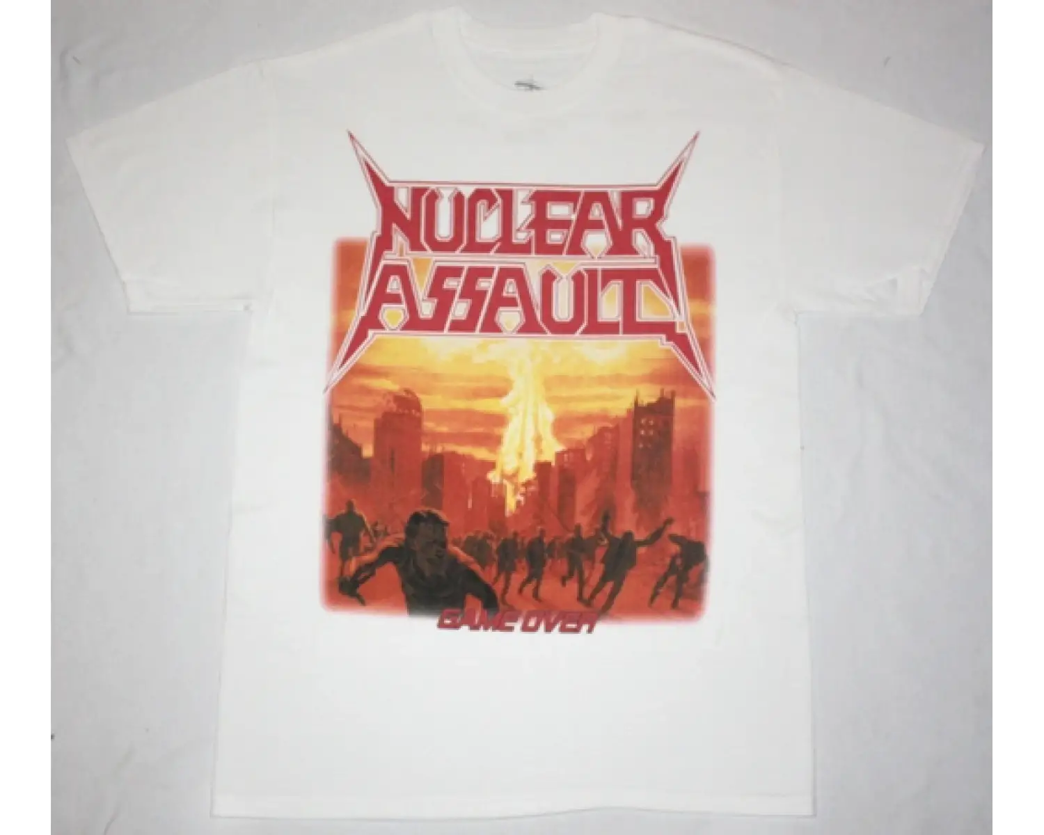VAN HALEN INVASION NEW WHITE T SHIRT ÖN BASKILI