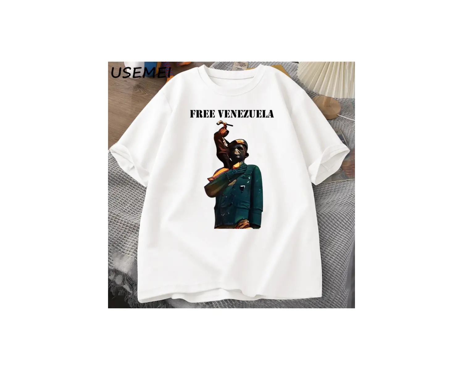 Venezuela 2024 T-Shirt Erkek Kadın Pamuk Tişört Rahat Kısa Kollu Baskılı T-shirt Streetweed G 3032