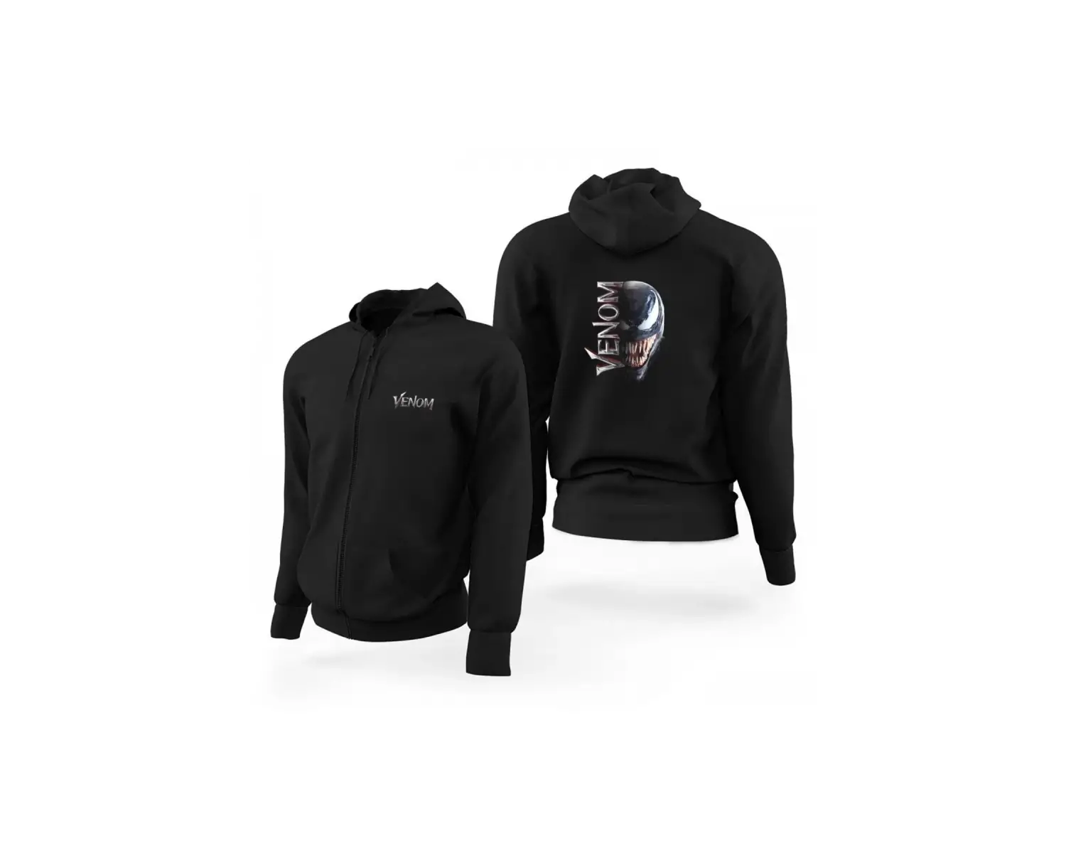 Venom Fermuarlı Kaps?onlu Sweatshirt 12930