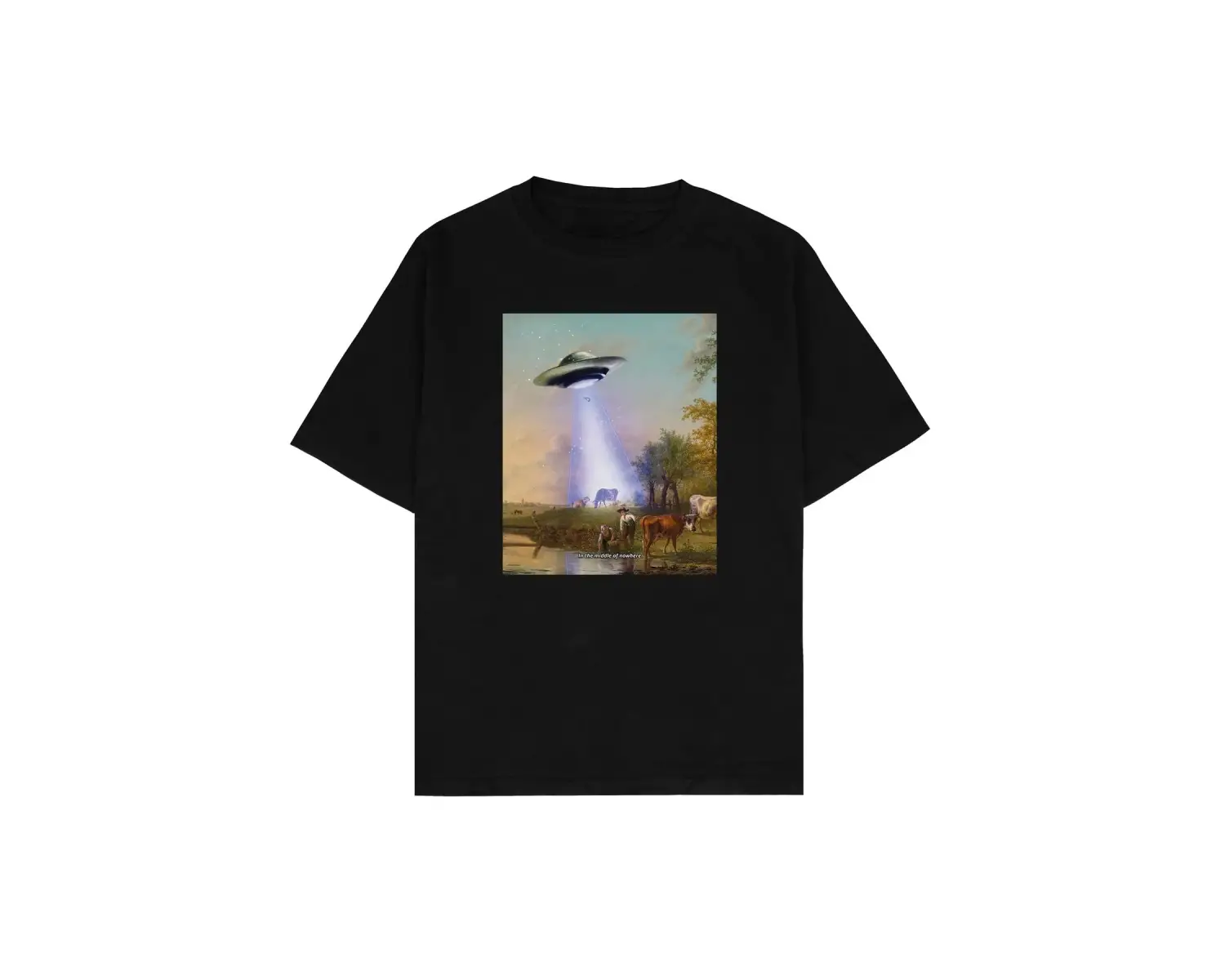 Village Beyaz Oversize Unisex T-shirt