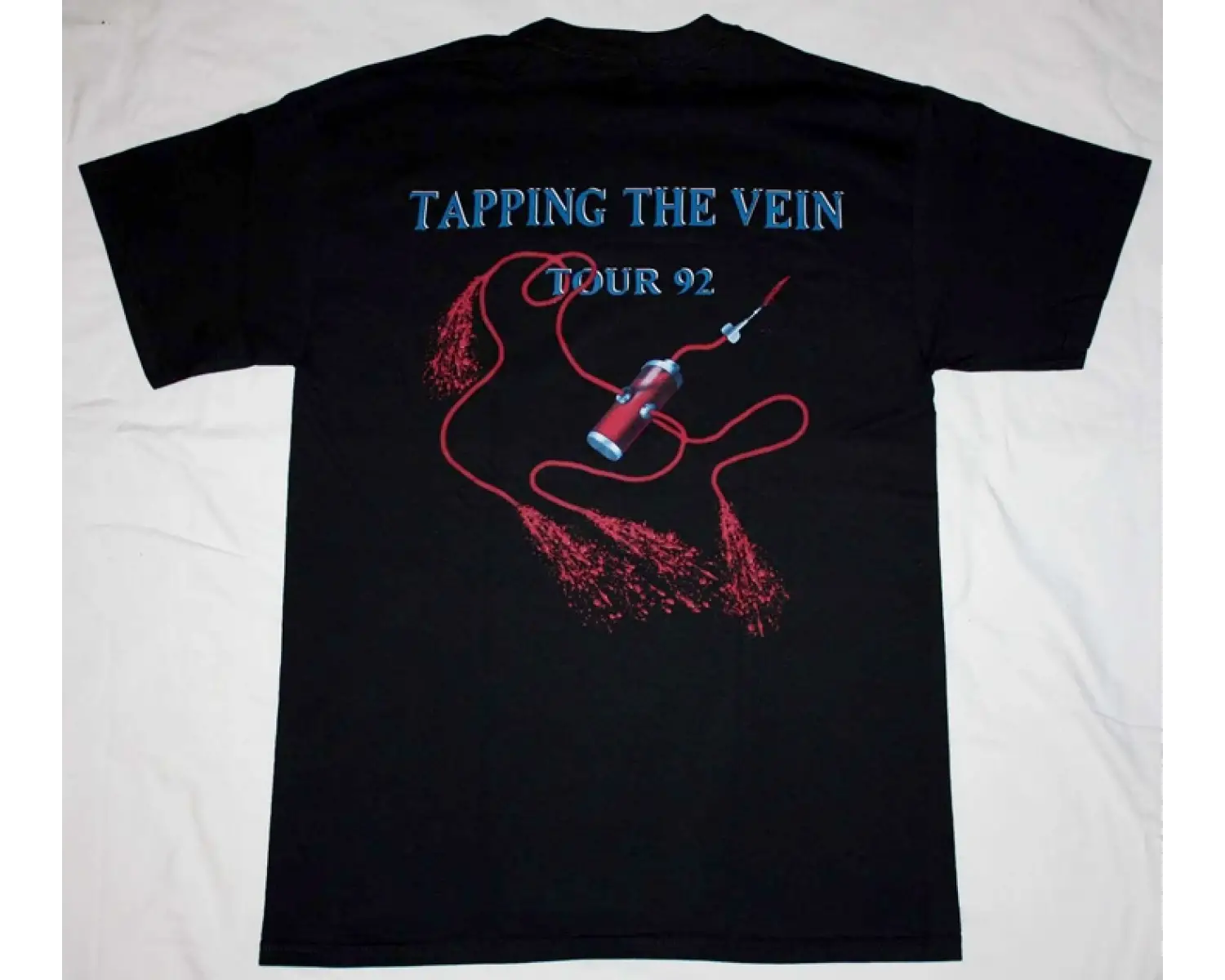 VINNIE VINCENT INVASION TOUR 86-87 NEW BLACK T SHIRT ÖN VE ARAKA BASKILI