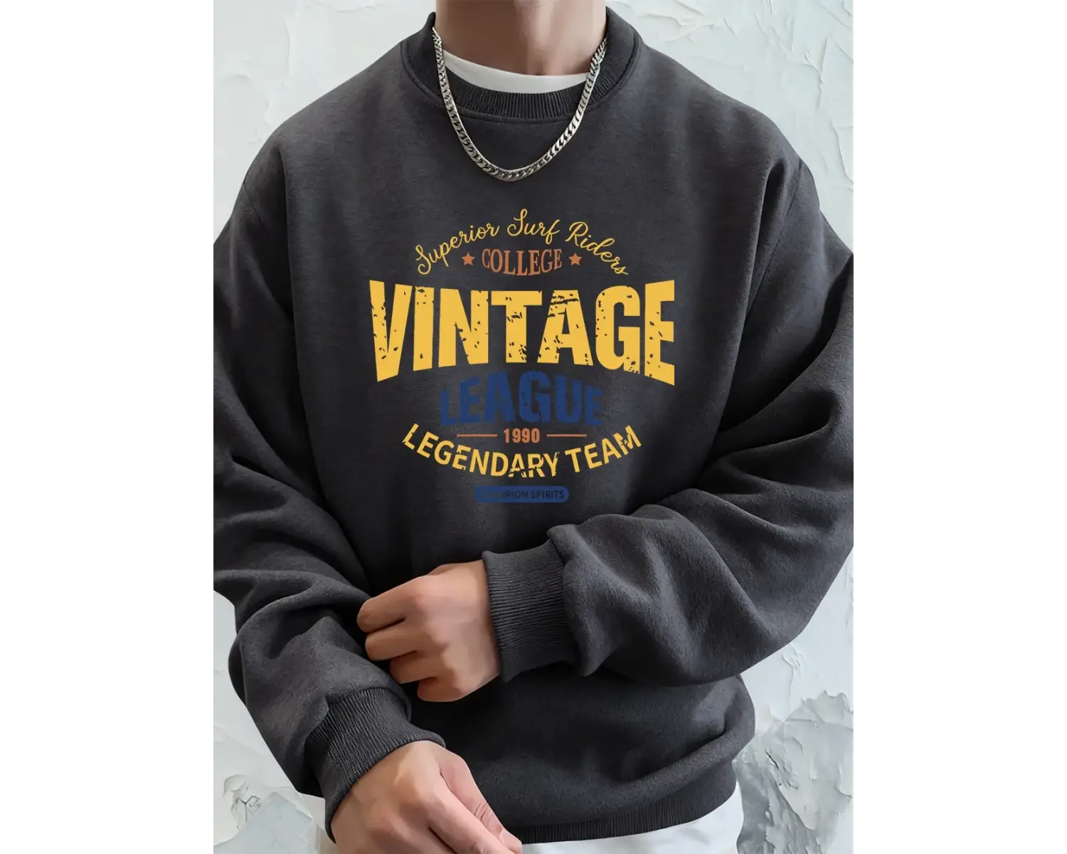 Vintage Legue Efsanevi Takım Baskılar Erkekler Kapüşonlular Sonbahar Polar Sıcak Kazak Rahat