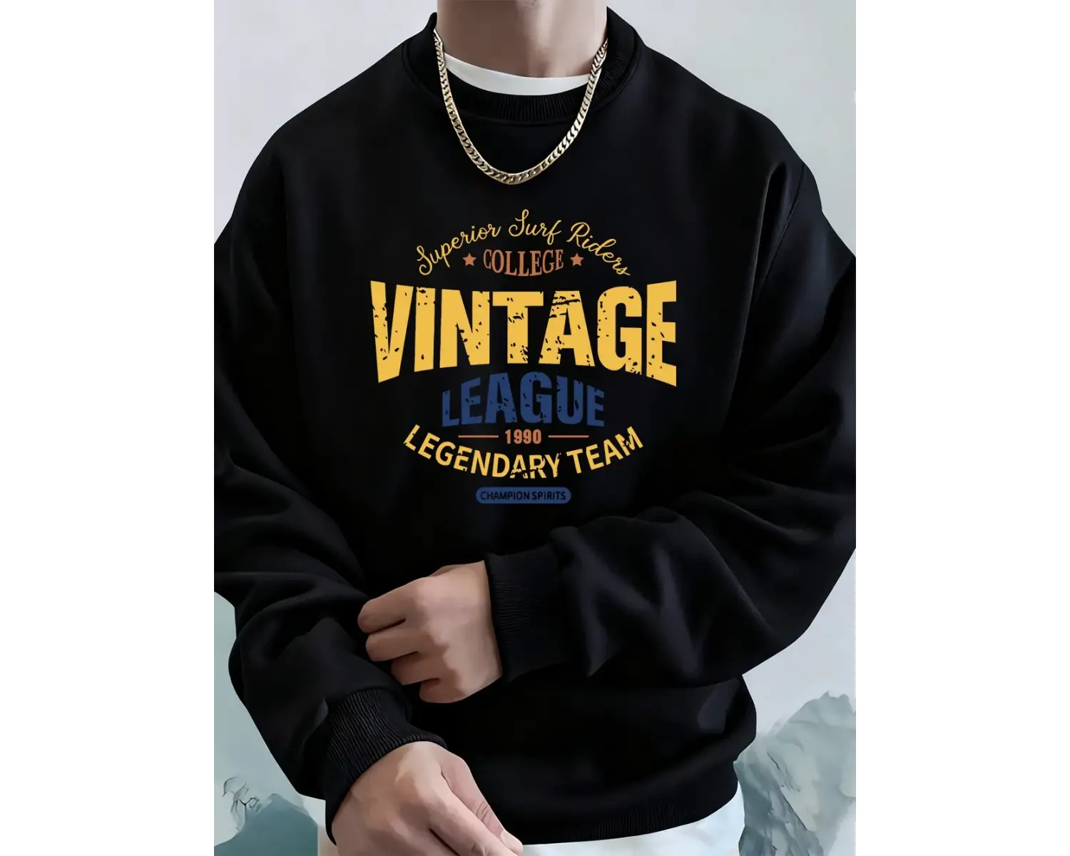 Vintage Legue Efsanevi Takım Baskılar Erkekler Kapüşonlular Sonbahar Polar Sıcak Kazak Rahat