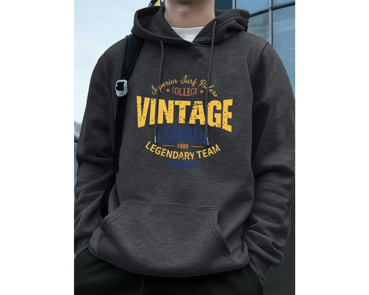 Vintage Legue Efsanevi Takım Baskılar Erkekler Kapüşonlular Sonbahar Polar Sıcak Kazak Rahat