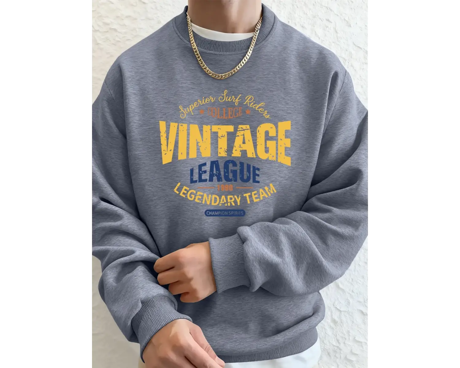 Vintage Legue Efsanevi Takım Baskılar Erkekler Kapüşonlular Sonbahar Polar Sıcak Kazak Rahat