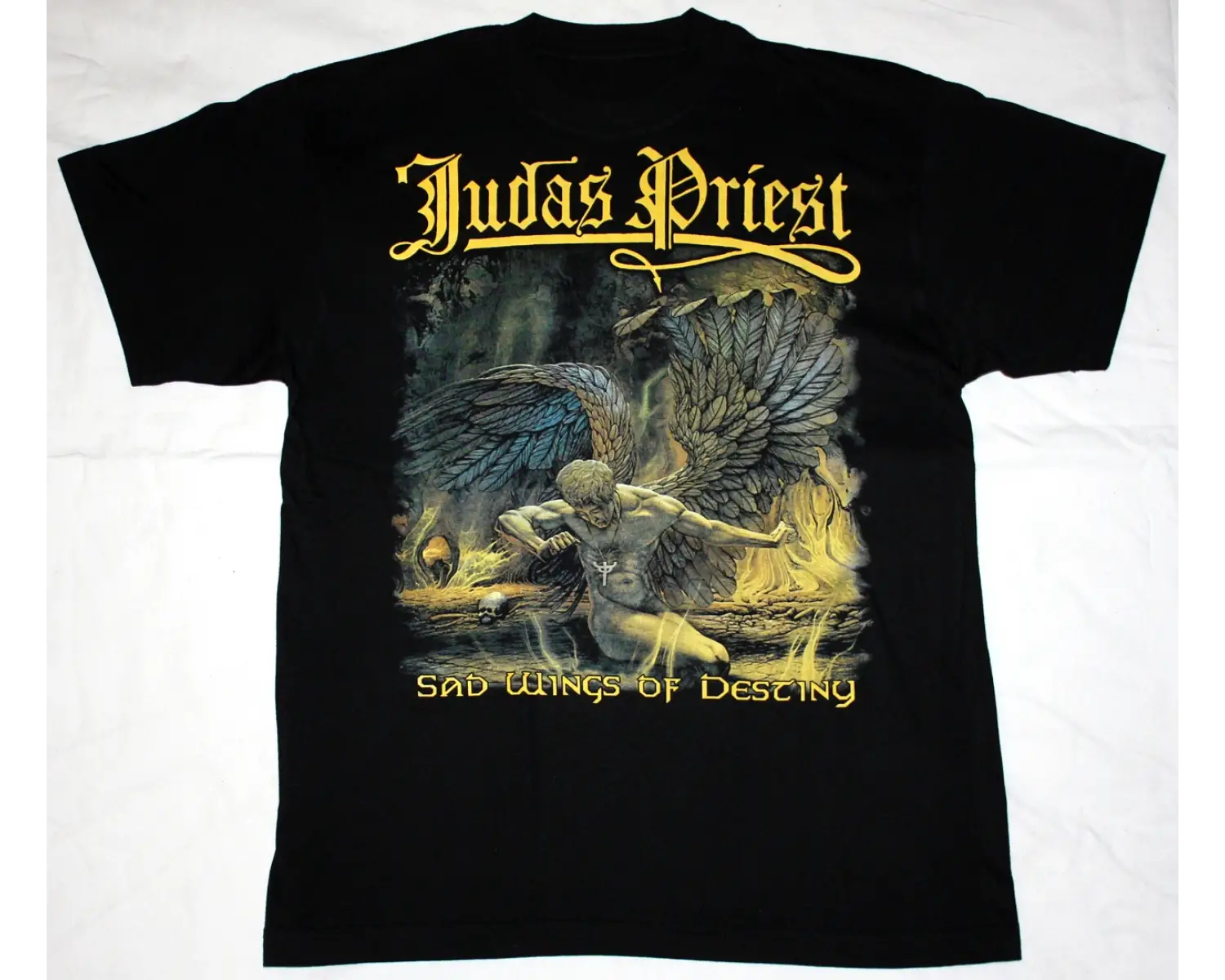 VISAGE THE ANVIL NEW BLACK T-SHIRT ÖN VE ARAKA BASKILI