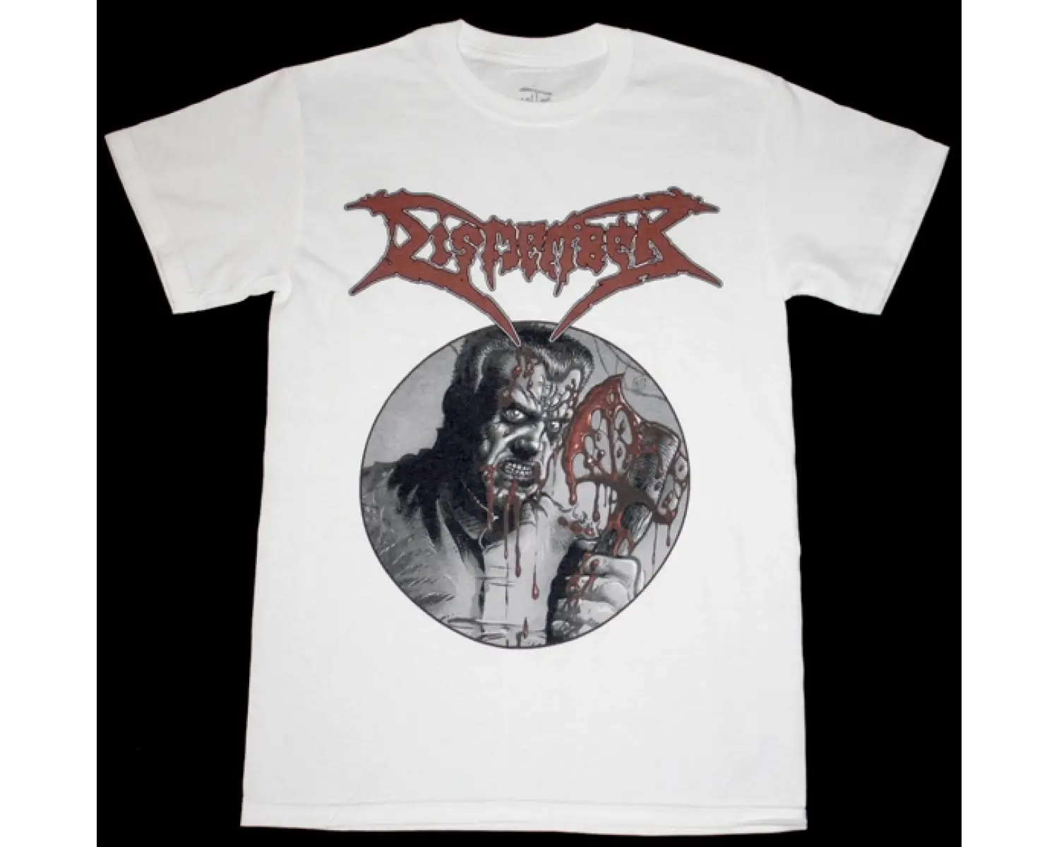 VOMITORY LOGO NEW BLACK T SHIRT ÖN VE ARAKA BASKILI