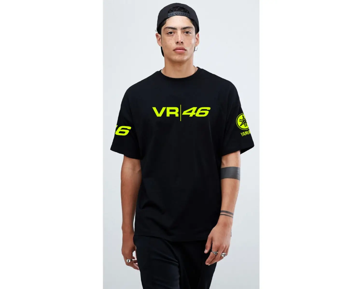 Vr 46 Baskılı Oversize Tişört