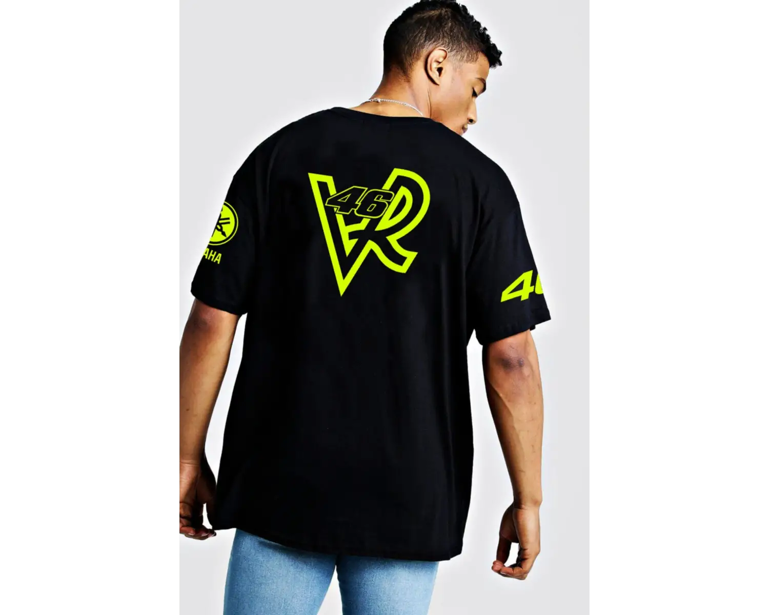 Vr 46 Baskılı Oversize Tişört