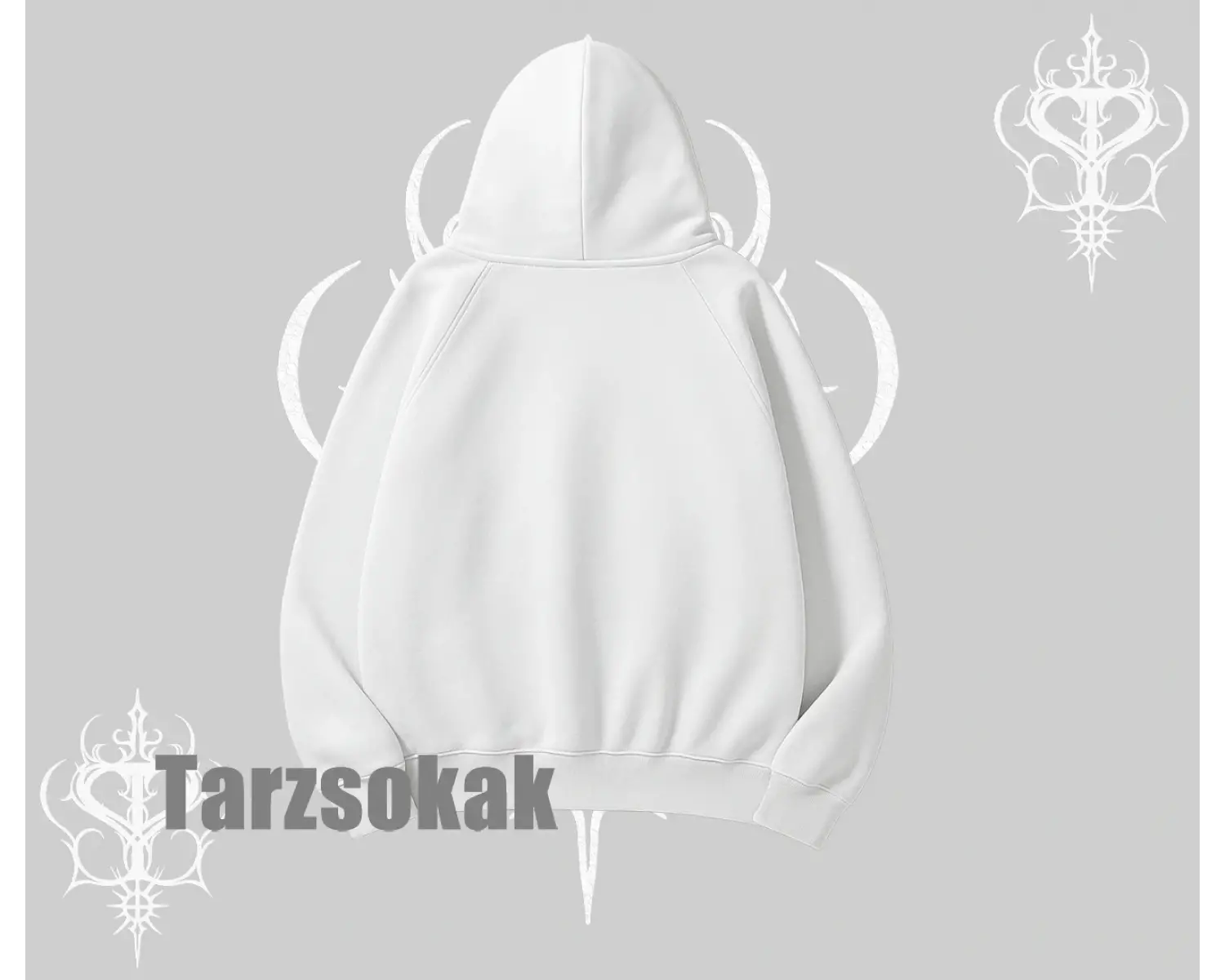 Wanted Temalı Kedi Baskılı Kapşonlu Sweatshirt