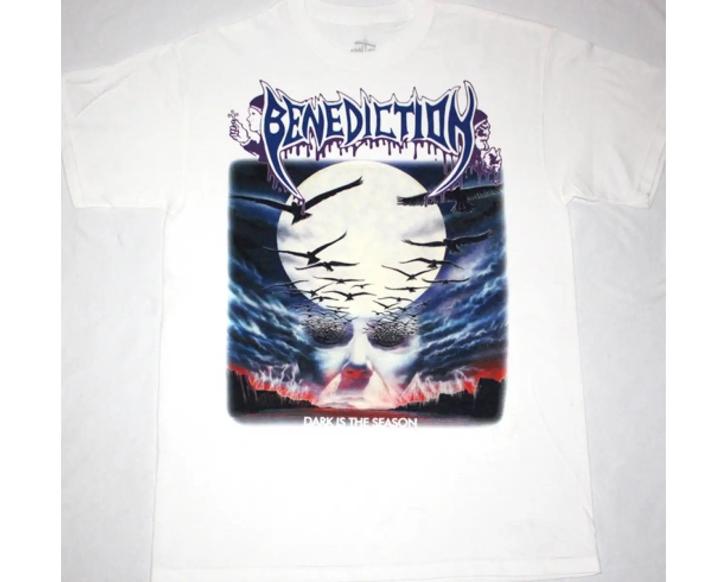 WARRANT DIRTY ROTTEN FILTHY STINKING RICH 1989 NEW WHITE T-SHIRT ÖN BASKILI