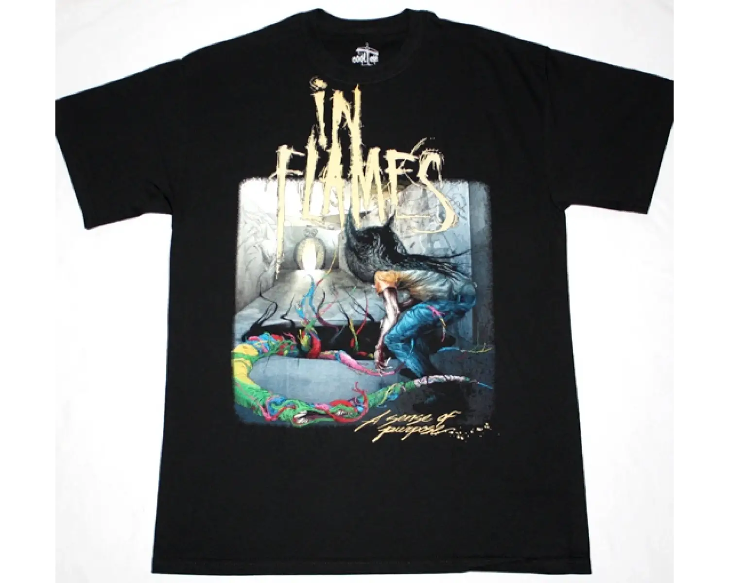 WARRANT DOG EAT DOG 1992 NEW WHITE T-SHIRT ÖN VE ARAKA BASKILI