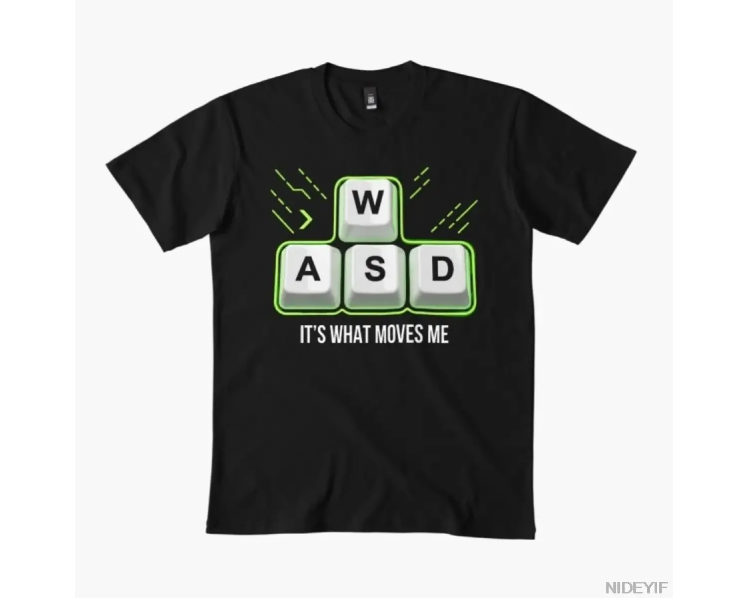 WASD Beni Hareket Ettiren Şey O Olan Oyuncu Mizahı Erkekler ve Kadınlar İçin %100 Pamuklu Tiş