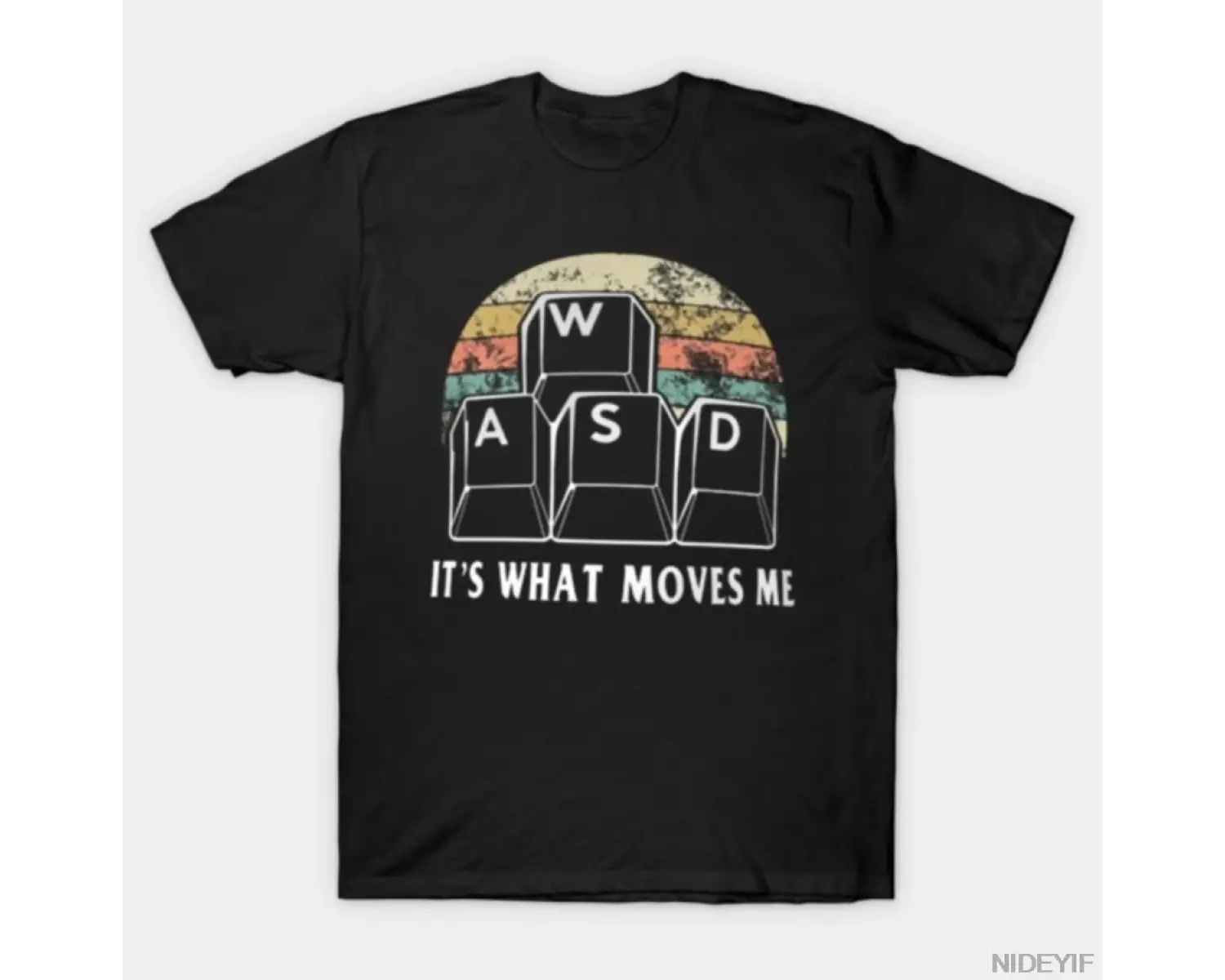 Wasd ItS What Moves Me - Komik Bilgisayar Oyuncusu Bilgisayar Uzmanı Tişörtü Erkekler Kadınl