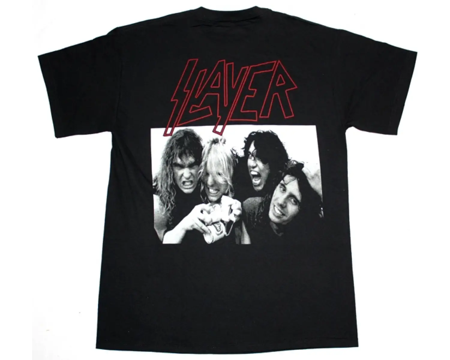 W.A.S.P. HEADS NEW WHITE T-SHIRT ÖN VE ARAKA BASKILI