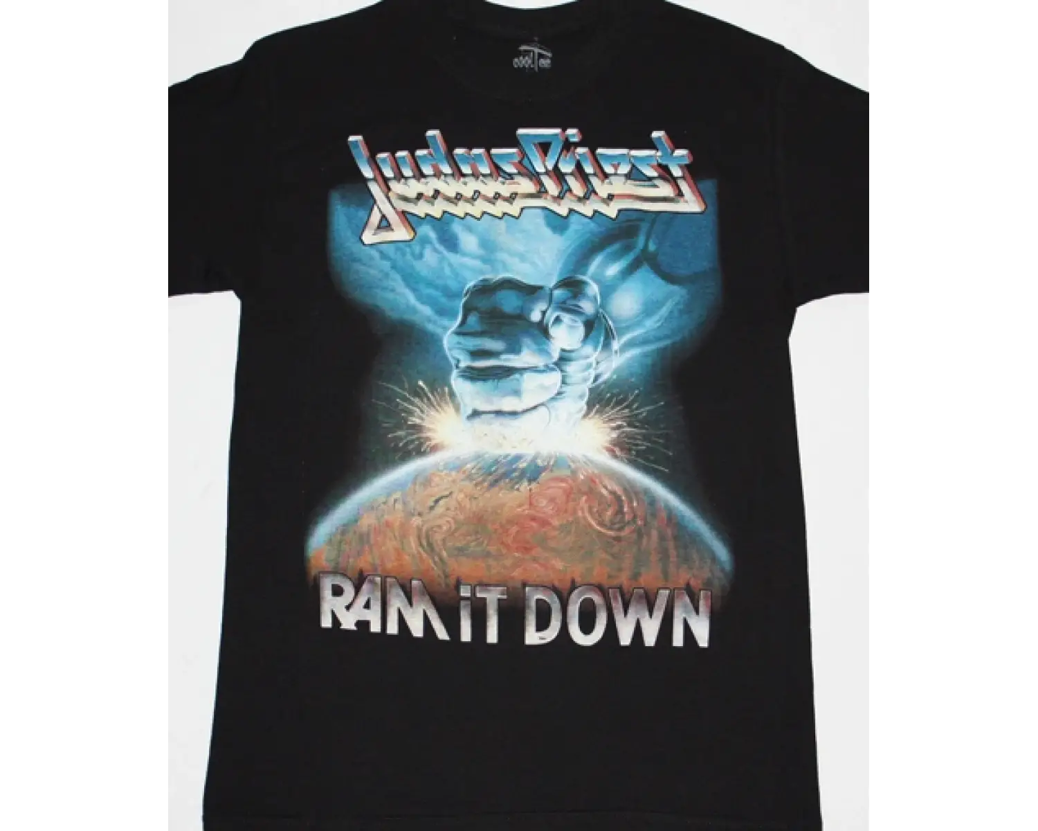 WATCHTOWER ENERGETIC DISASSEMBLY 1985 NEW BLACK T SHIRT ÖN VE ARAKA BASKILI