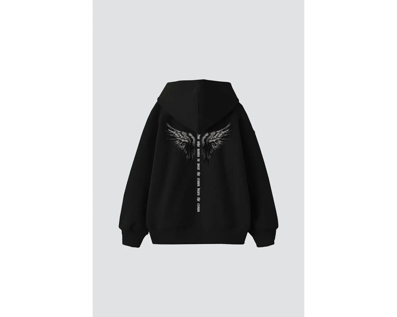 Wınget Crown Baskılı Oversize Unisex Beyaz